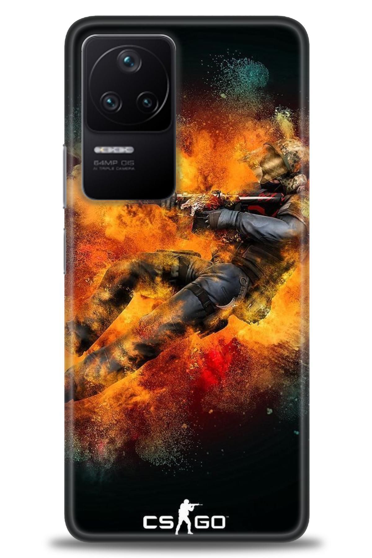 CooperTech Xiaomi Poco F4 İle Uyumlu HD Baskılı Desenli Silikon Kılıf - 790