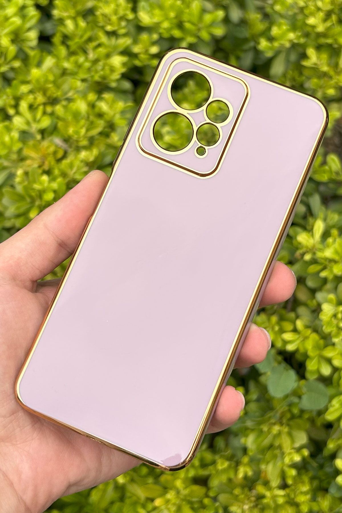 CEPSTOK Xiaomi Redmi Note 12 4G Kılıf Kenar Detaylı Yumuşak Parlak Silikon