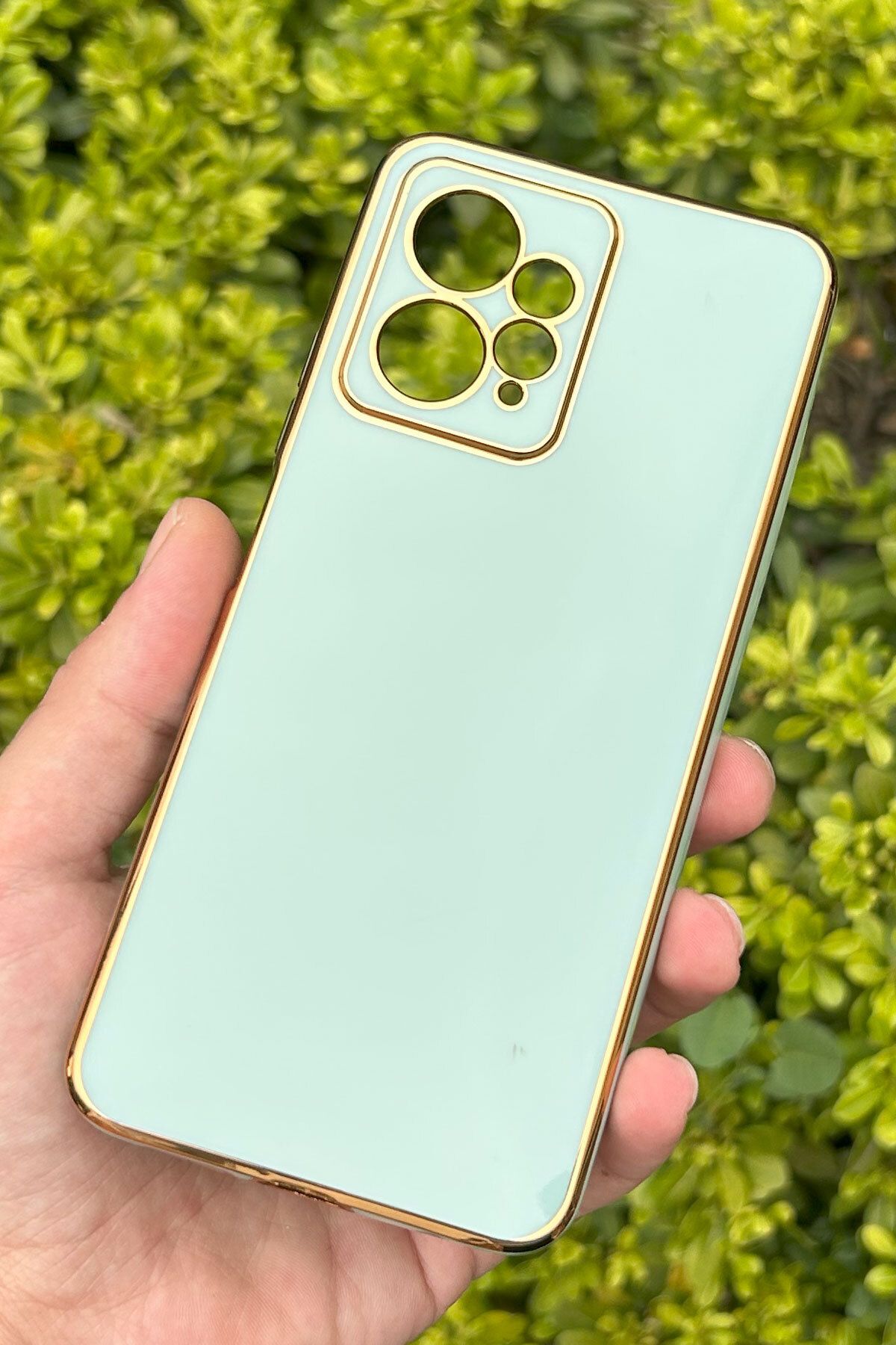 CEPSTOK Xiaomi Redmi Note 12 4G Kılıf Kenar Detaylı Yumuşak Parlak Silikon