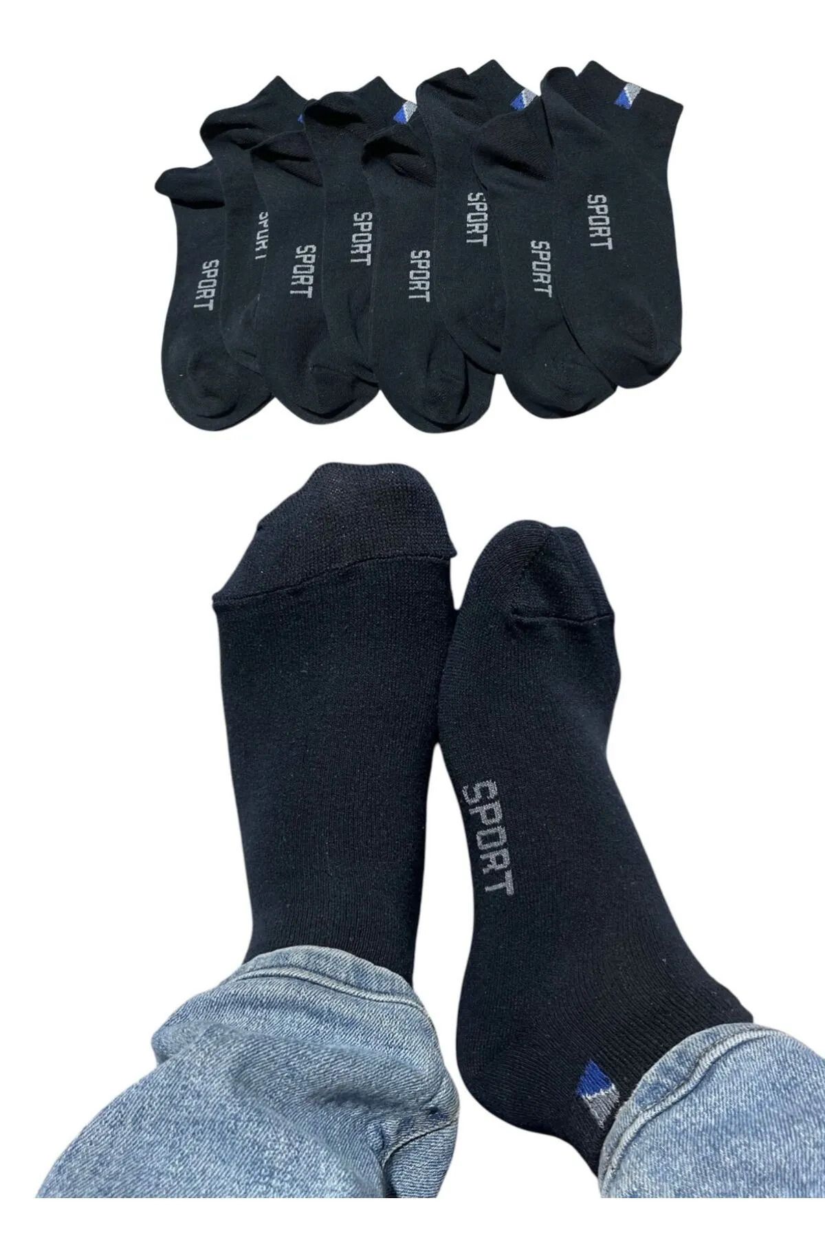 BYNDRSOCKS 7 Çift Erkek Patik Pamuklu Çorap