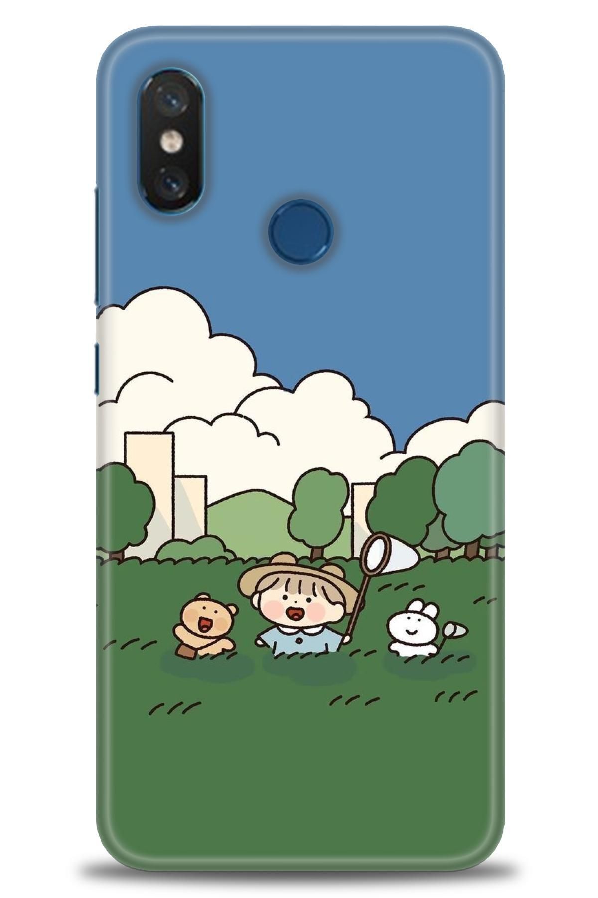CooperTech Xiaomi Mi 8 İle Uyumlu HD Baskılı Desenli Silikon Kılıf - 450