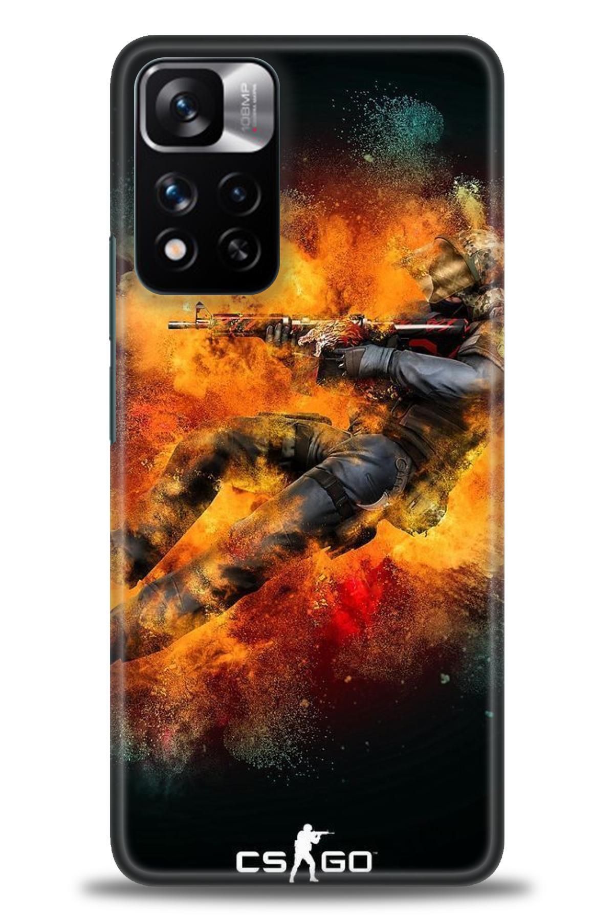 CooperTech Xiaomi Redmi Note 11 Pro Plus İle Uyumlu HD Baskılı Desenli Silikon Kılıf - 790