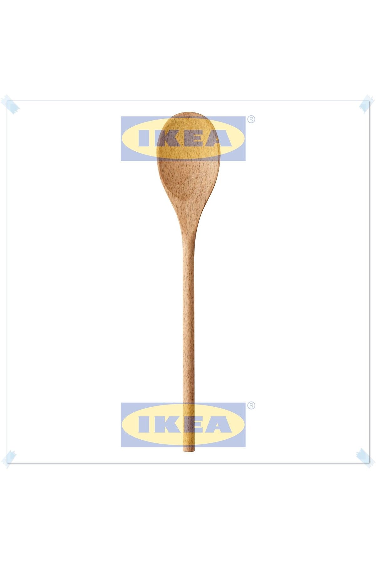 IKEA Mixa Tahta Kaşık, Masif Kayın Ağacından Yapılma, 25 cm