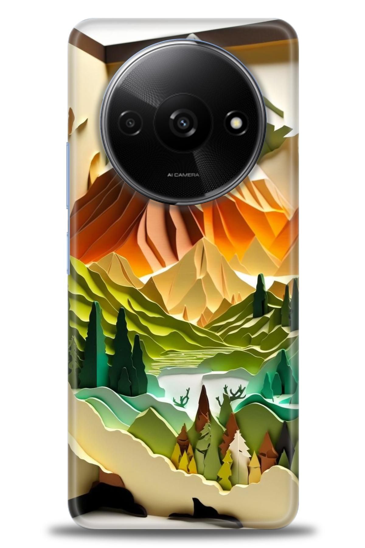 CooperTech Xiaomi Redmi A3 4G 2024 İle Uyumlu HD Baskılı Desenli Silikon Kılıf - 620
