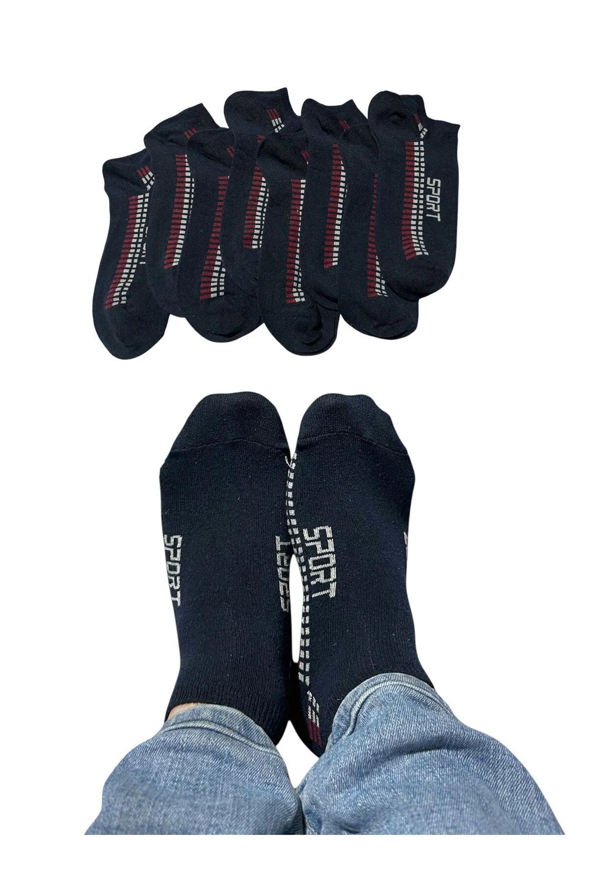 BYNDRSOCKS 7 Çift Erkek Patik Pamuklu Çorap