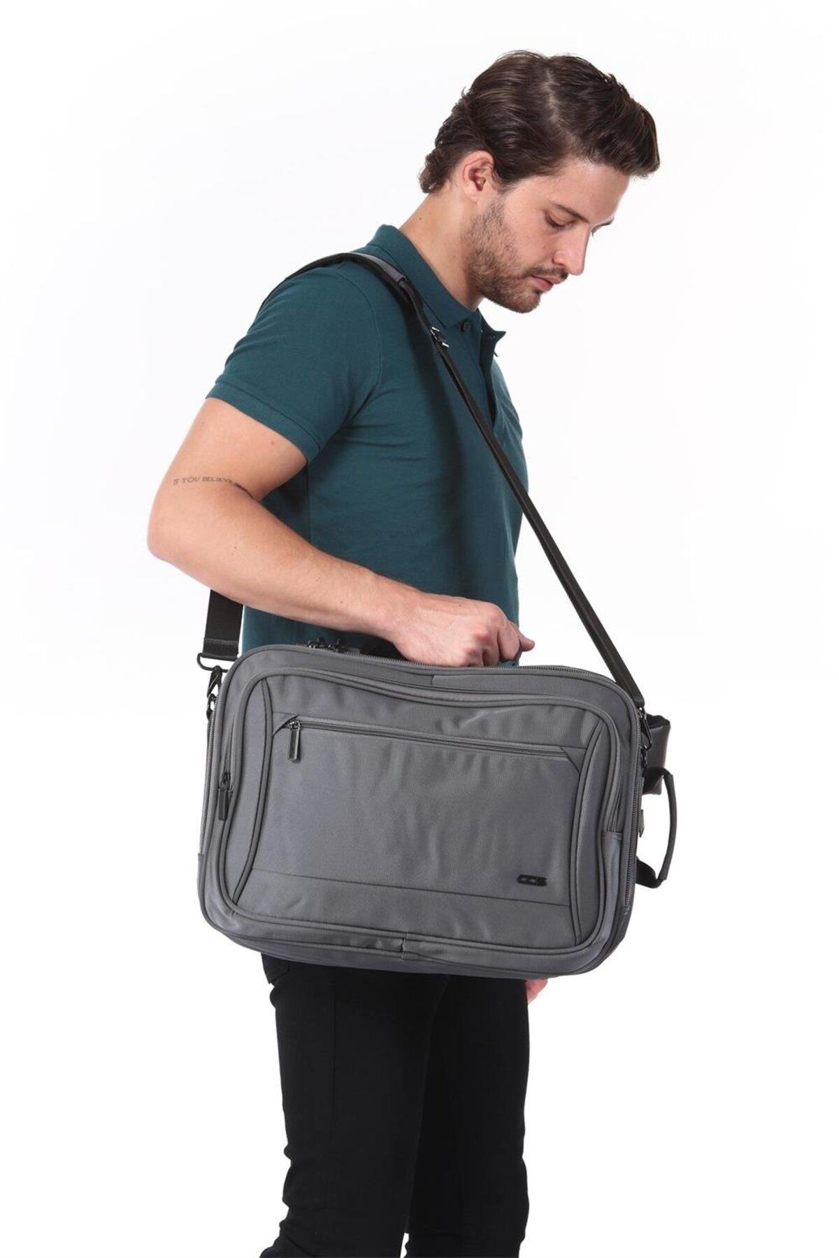 ÇÇS-Backpack with USB Port, Laptop Compartment, Shoulder Strap with Lock 8