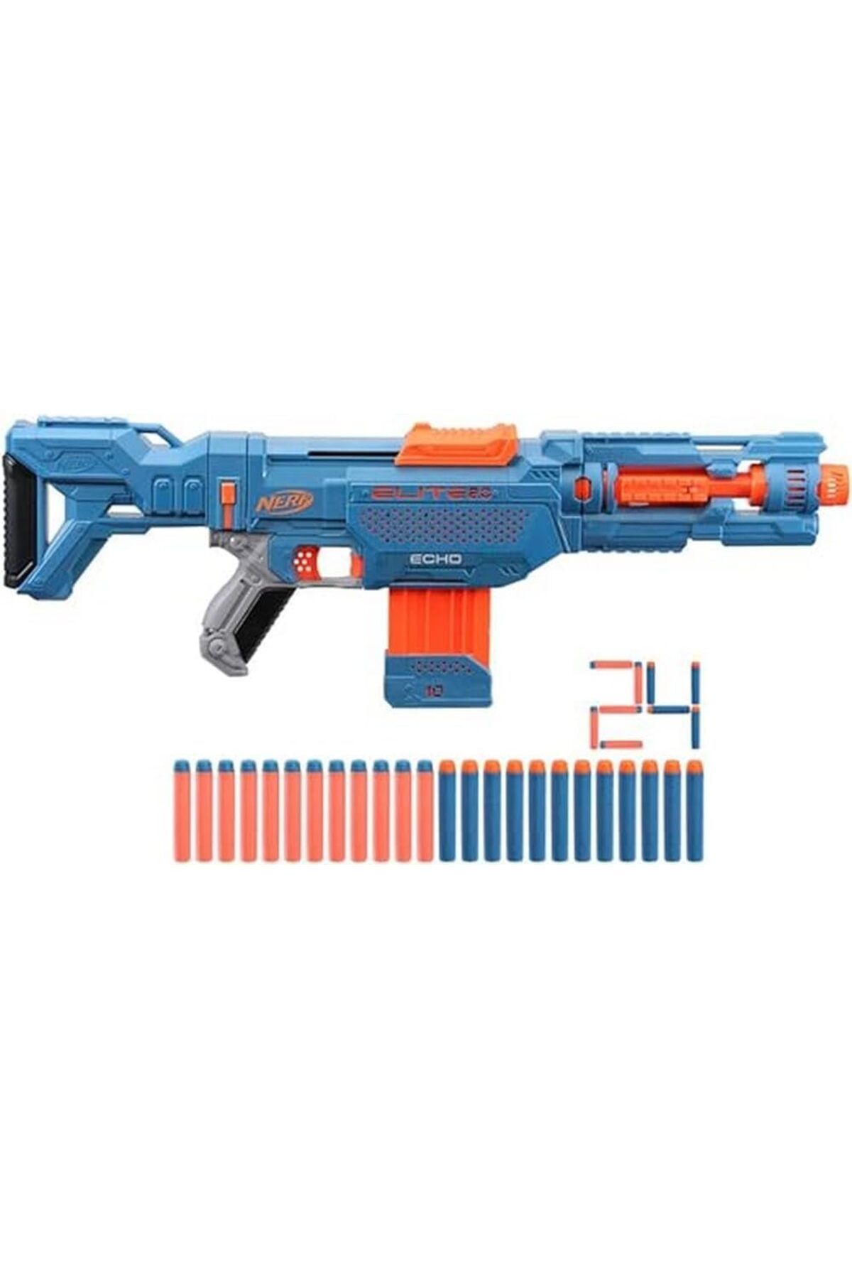 STOREMAX lvnmblya Elite 2.0 Echo CS-10 Blaster - 24 NERF dart, 10-dart klip dergisi, çıkarılabilir omuz de