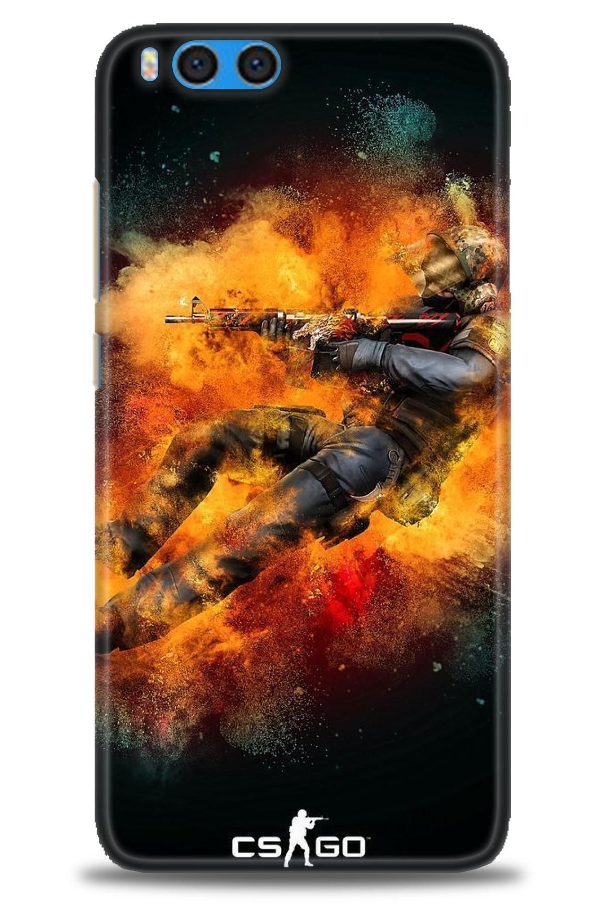 CooperTech Xiaomi Mi Note 3 İle Uyumlu HD Baskılı Desenli Silikon Kılıf - 790