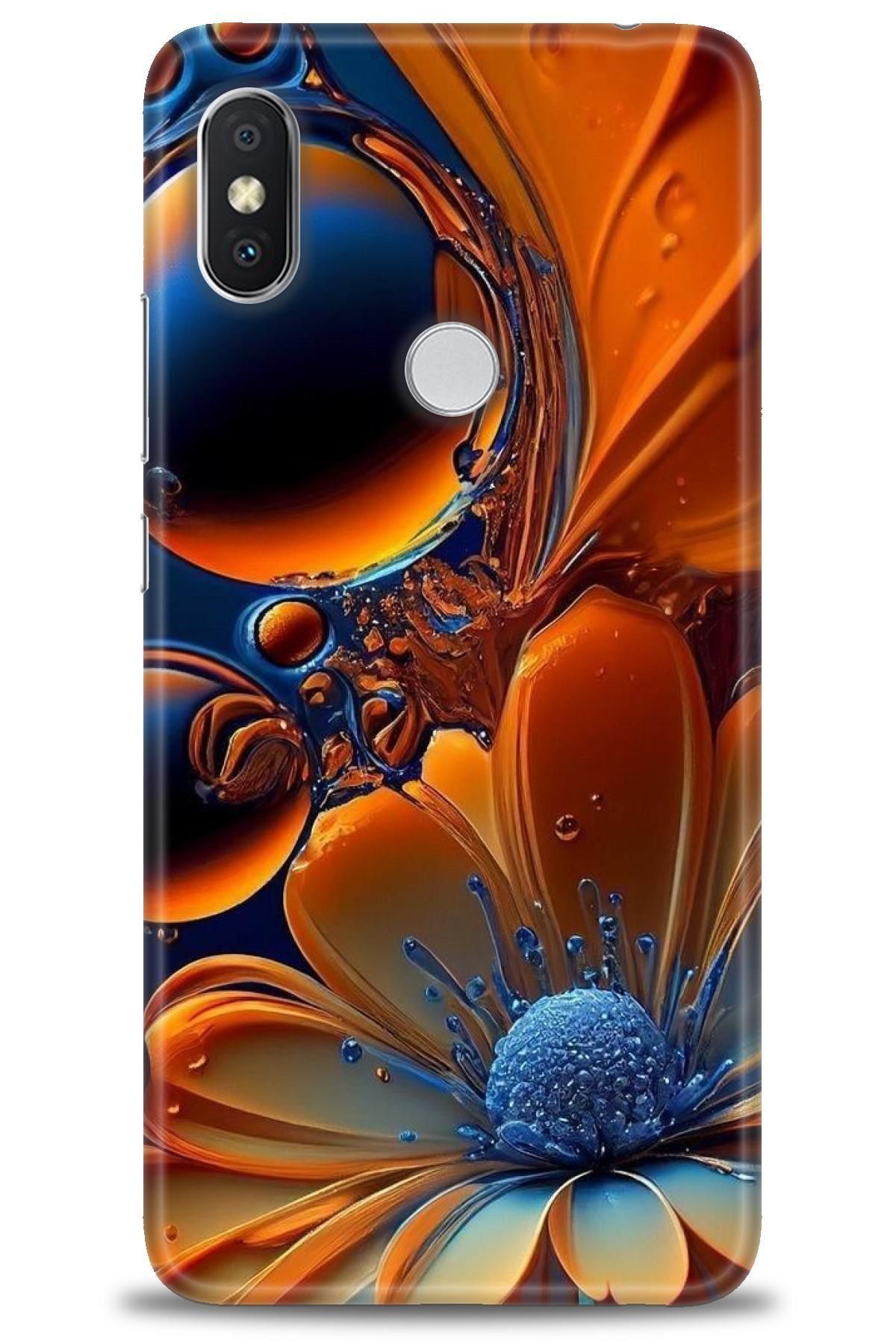 CooperTech Xiaomi Redmi Note 6 Pro İle Uyumlu HD Baskılı Desenli Silikon Kılıf - 360