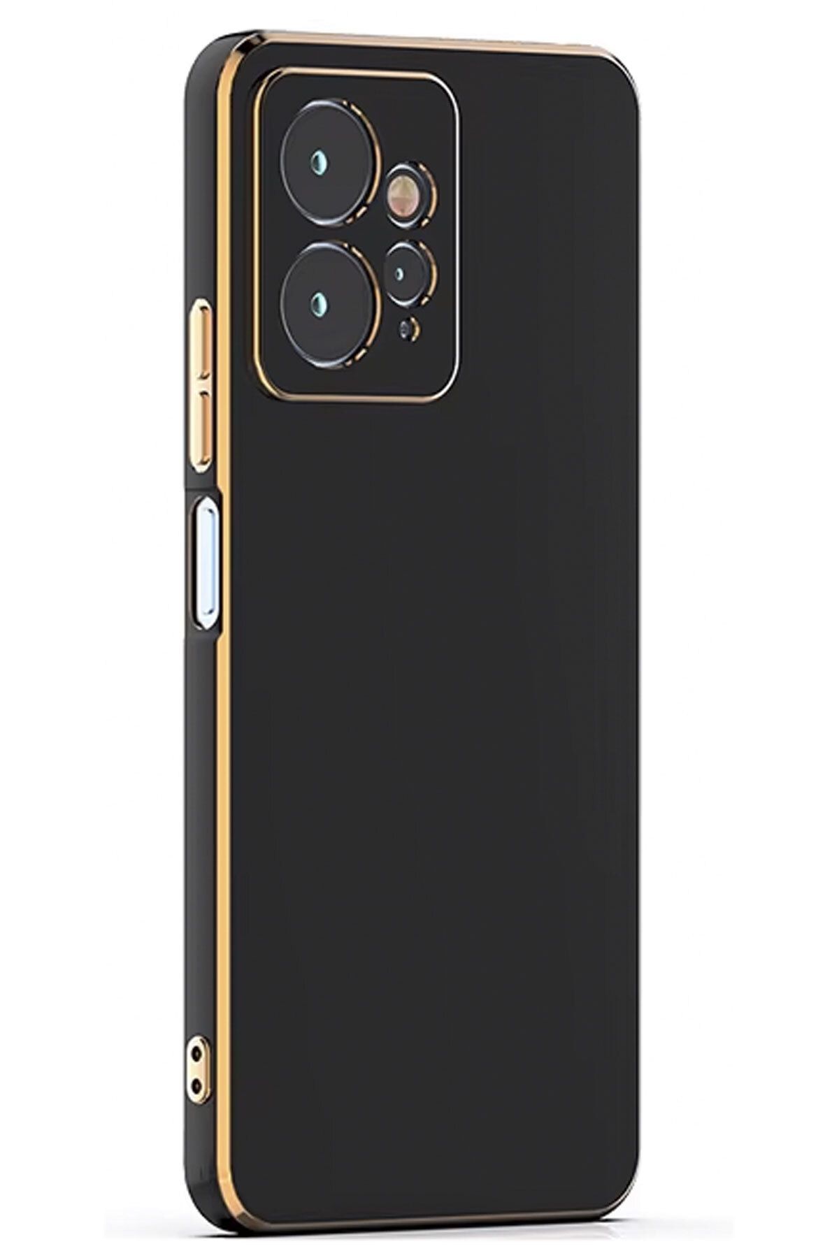 CEPSTOK Xiaomi Redmi Note 12 4G Kılıf Kenar Detaylı Yumuşak Parlak Silikon