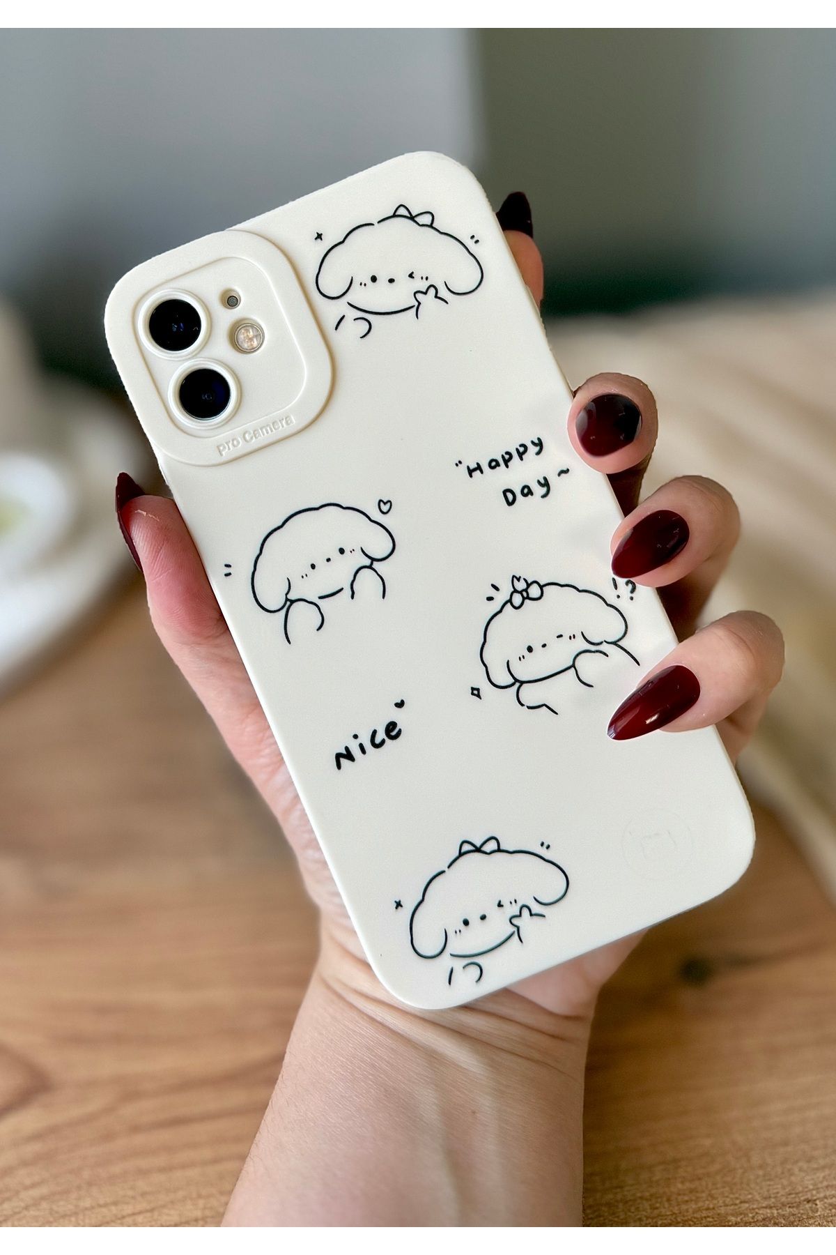 MirazTasarim IPHONE 11 SEVİMLİ DESENLİ KILIF 12 GÖRÜNÜMLÜ