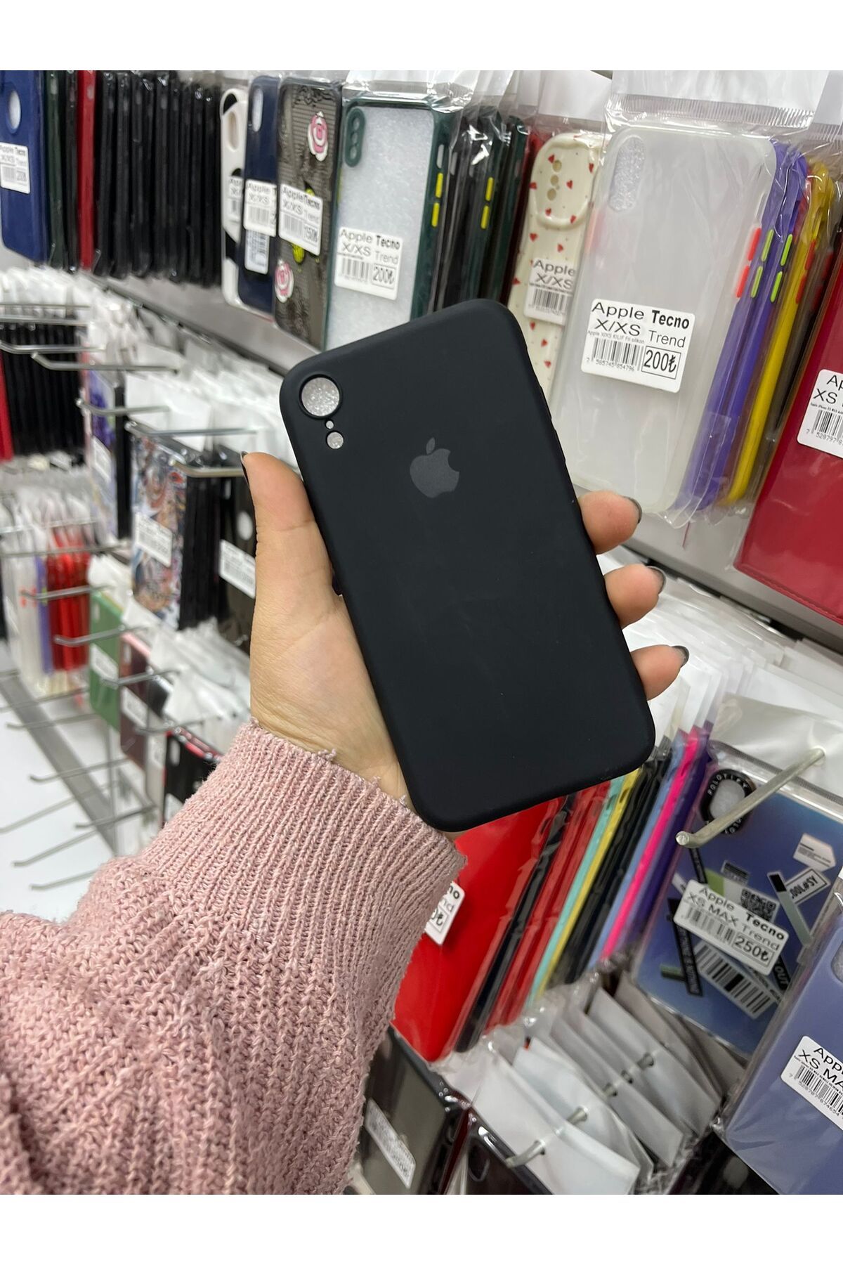 TECNOTREND Apple İphone Xr içi kadifeli lansman silikon kılıf