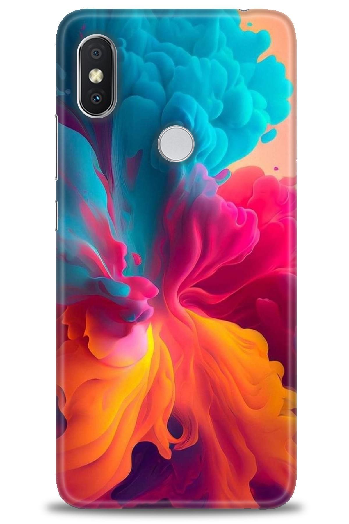 CooperTech Xiaomi Redmi Note 6 Pro İle Uyumlu HD Baskılı Desenli Silikon Kılıf - 551