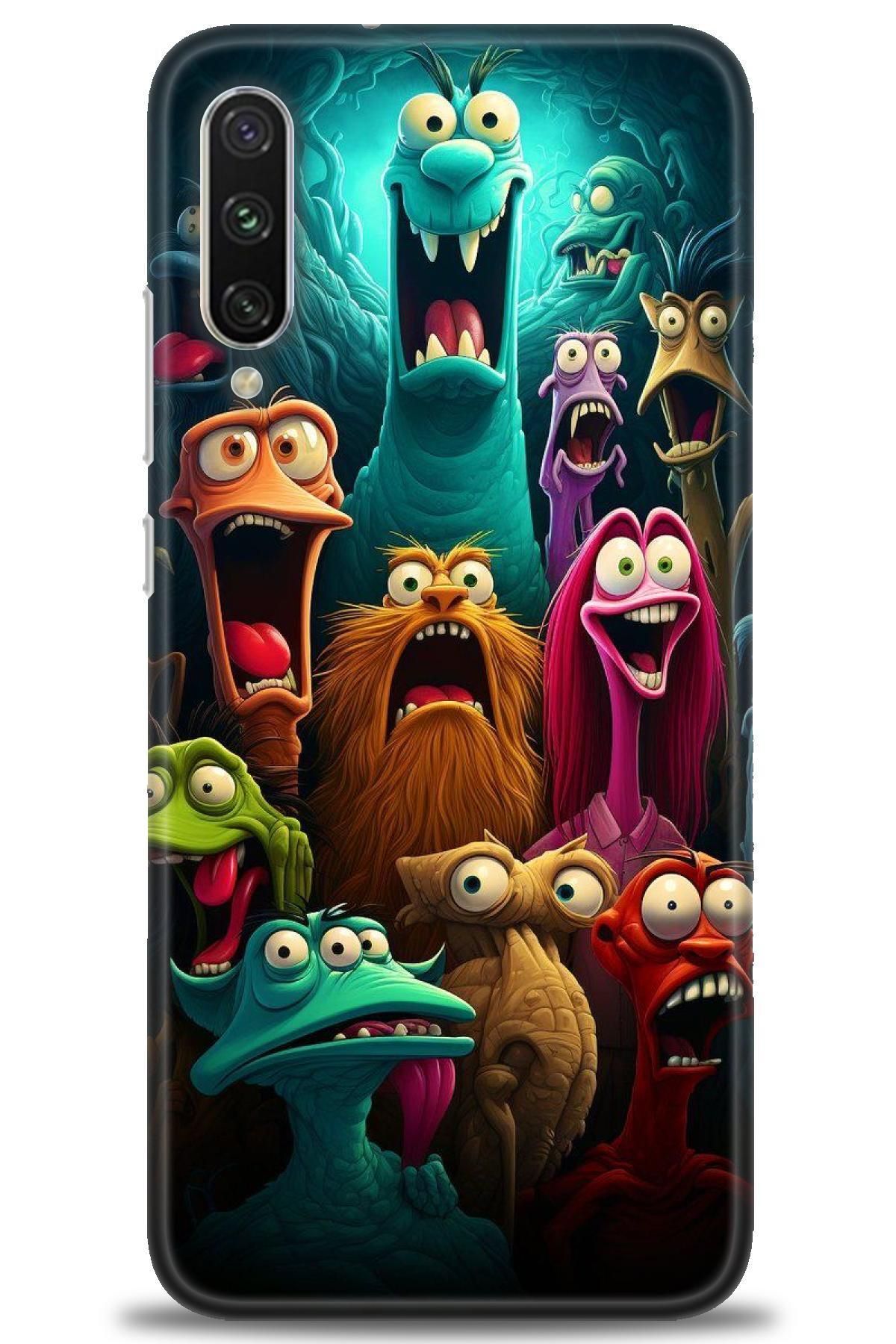 CooperTech Xiaomi Mi A3 İle Uyumlu HD Baskılı Desenli Silikon Kılıf - 481