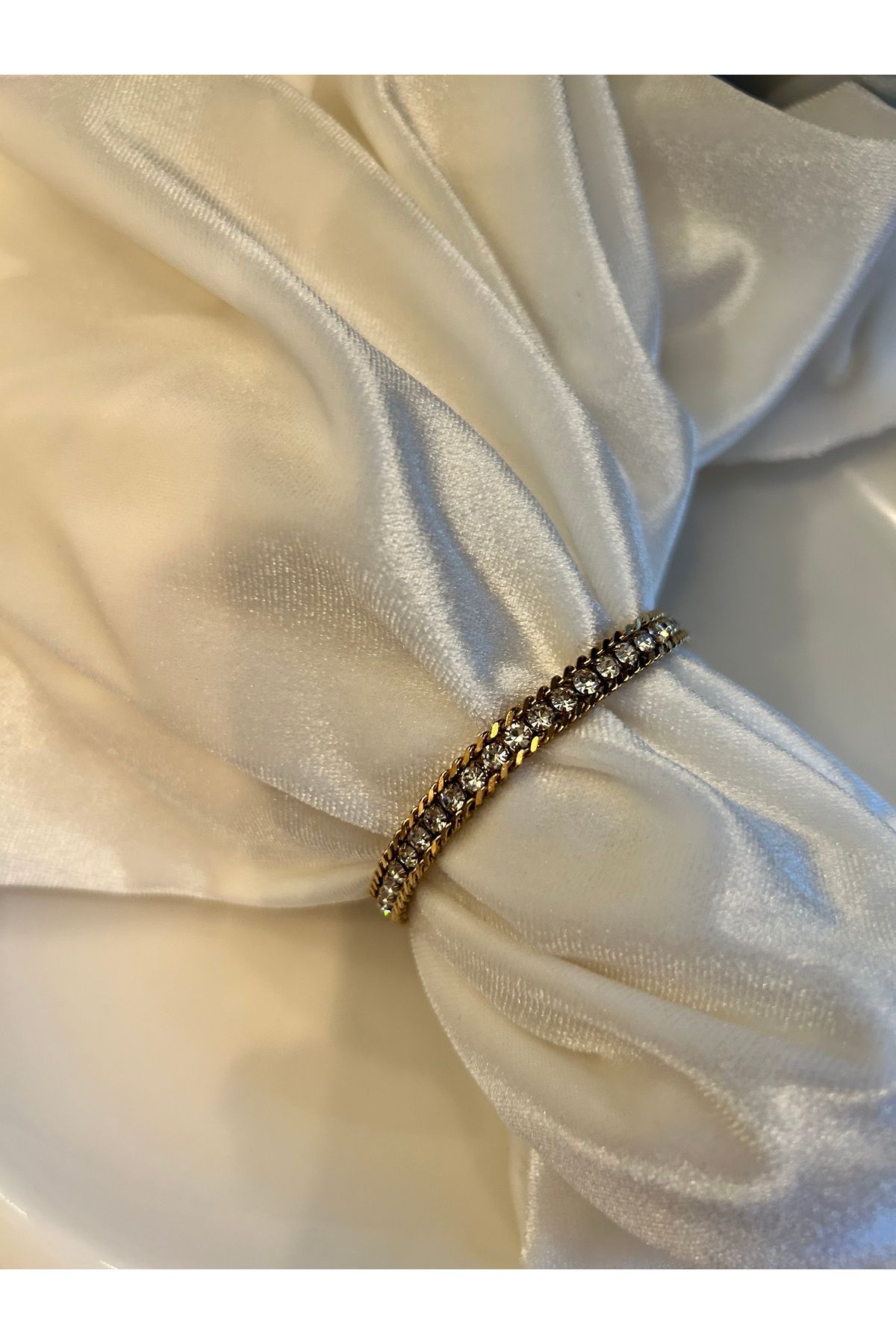 Viorra jewellery İda gold taşlı bileklik