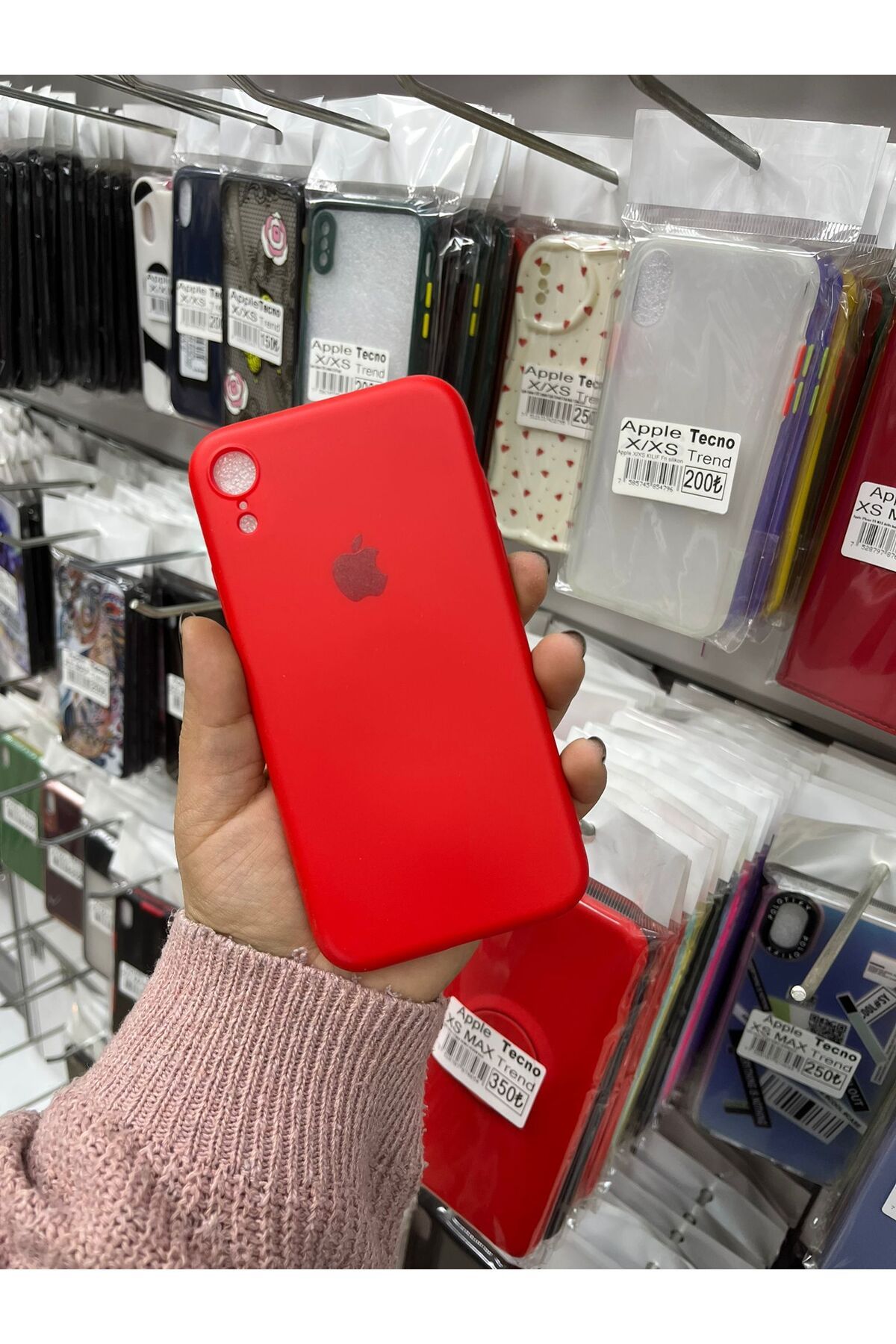 TECNOTREND Apple İphone Xr içi kadifeli lansman silikon kılıf