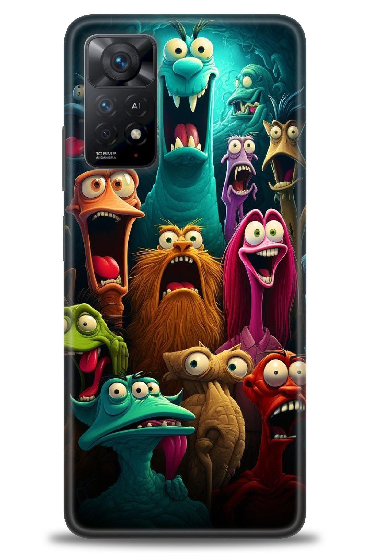 CooperTech Xiaomi Redmi Note 11 Pro 4G İle Uyumlu HD Baskılı Desenli Silikon Kılıf - 481