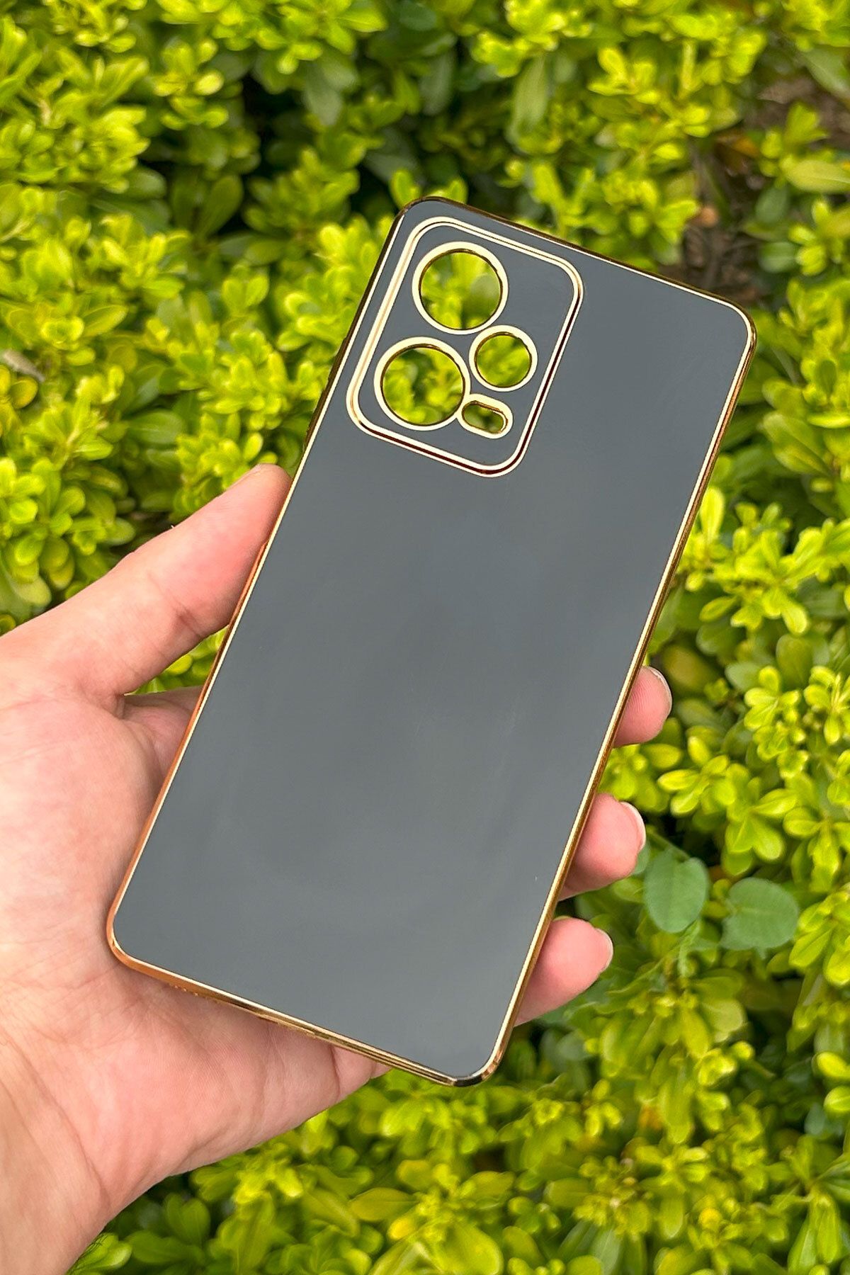 CEPSTOK Xiaomi Redmi Note 12 Pro 5G Kılıf Kenar Detaylı Yumuşak Parlak Silikon
