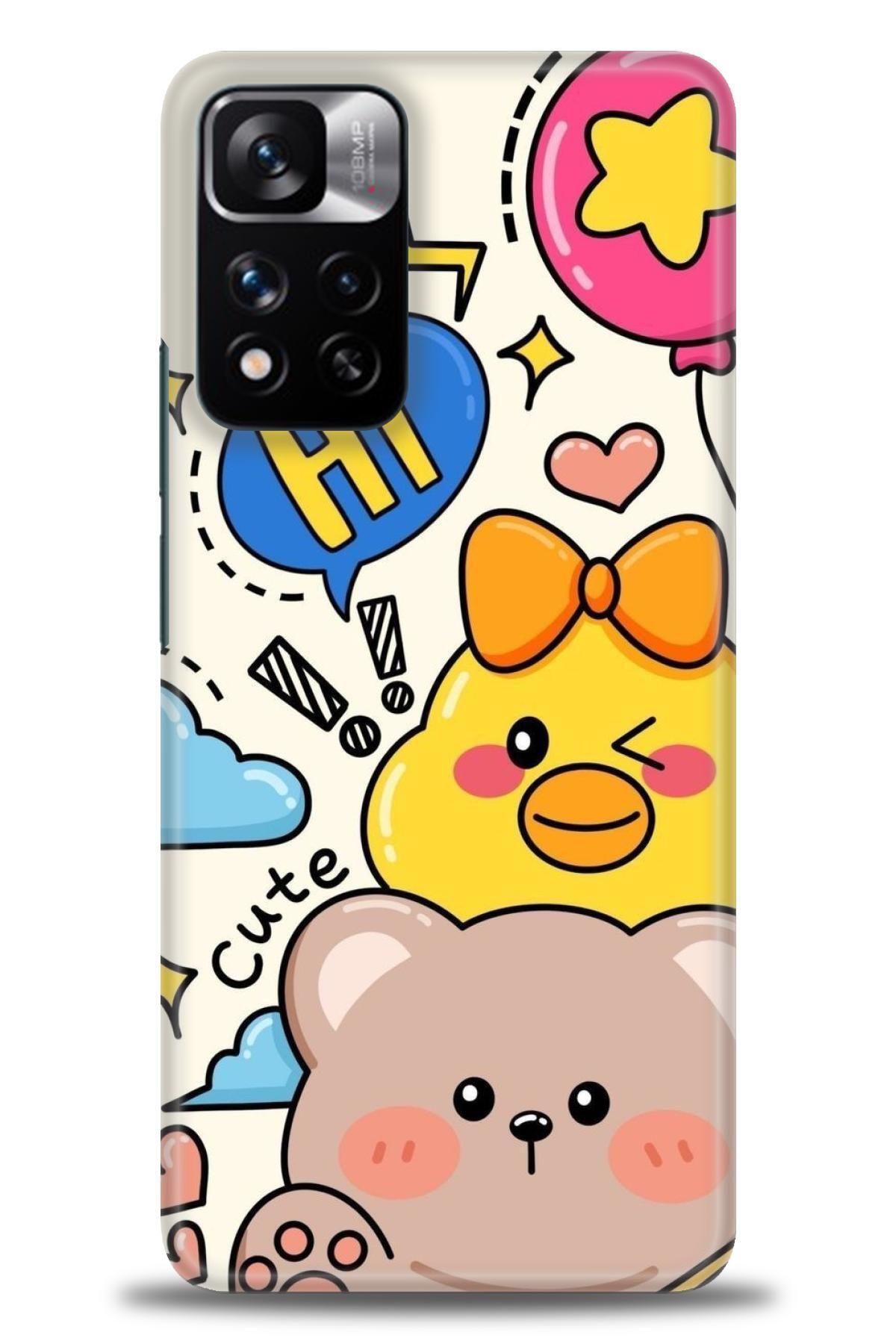 CooperTech Xiaomi Redmi Note 11 Pro Plus İle Uyumlu HD Baskılı Desenli Silikon Kılıf - 651