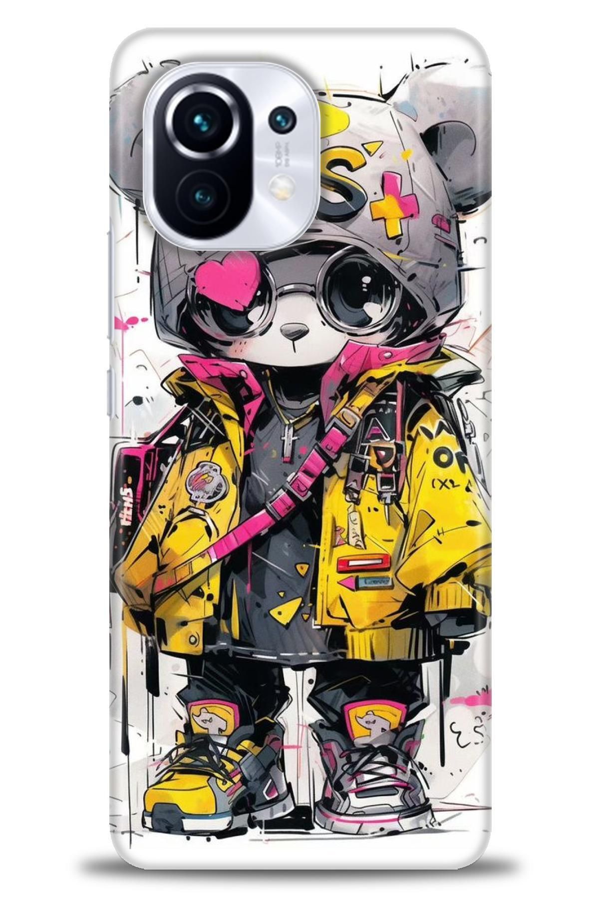 CooperTech Xiaomi Mi 11 İle Uyumlu HD Baskılı Desenli Silikon Kılıf - 361