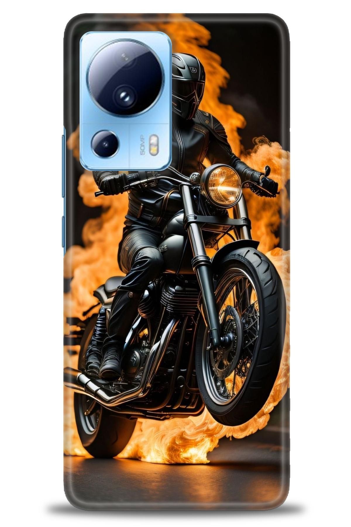 CooperTech Xiaomi Mi 13 Lite İle Uyumlu HD Baskılı Desenli Silikon Kılıf - 571
