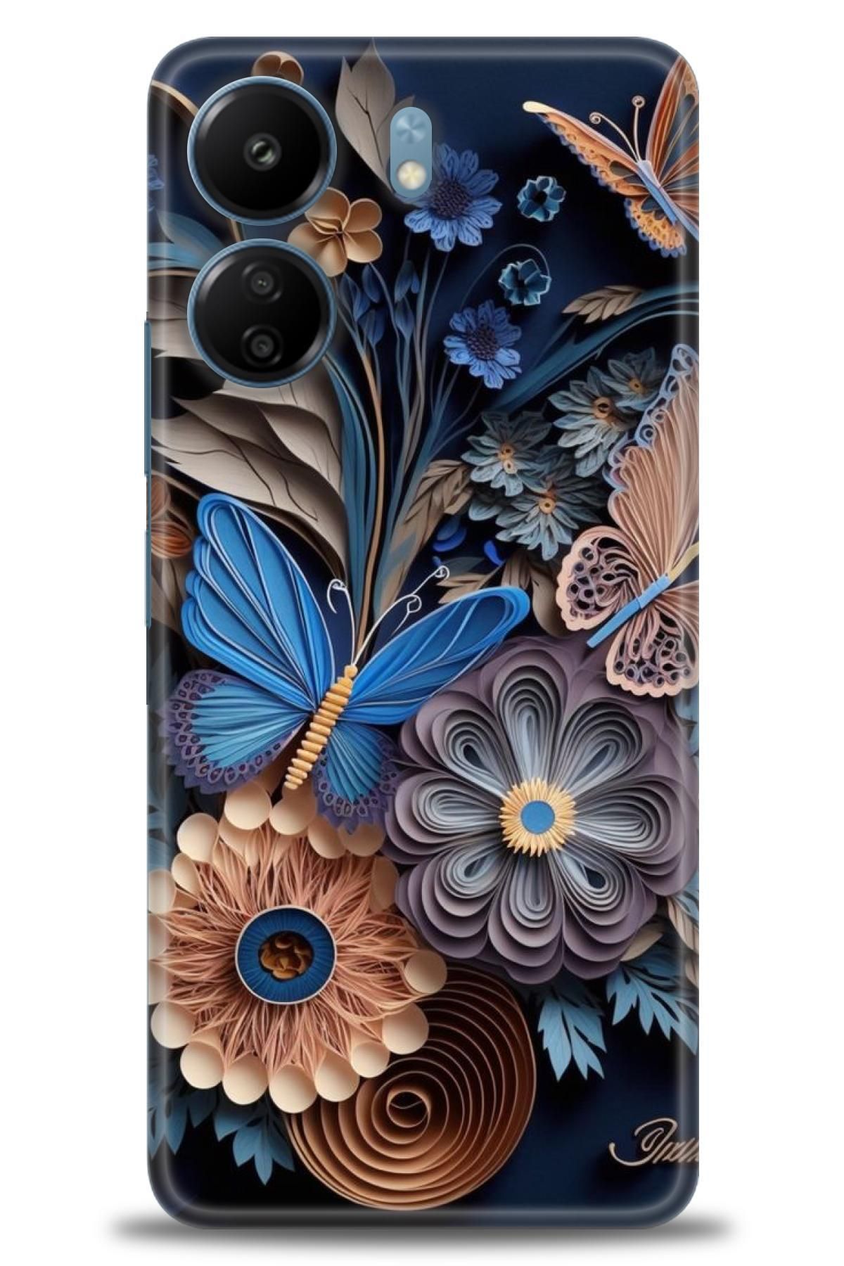 CooperTech Xiaomi Poco C65 İle Uyumlu HD Baskılı Desenli Silikon Kılıf - 351