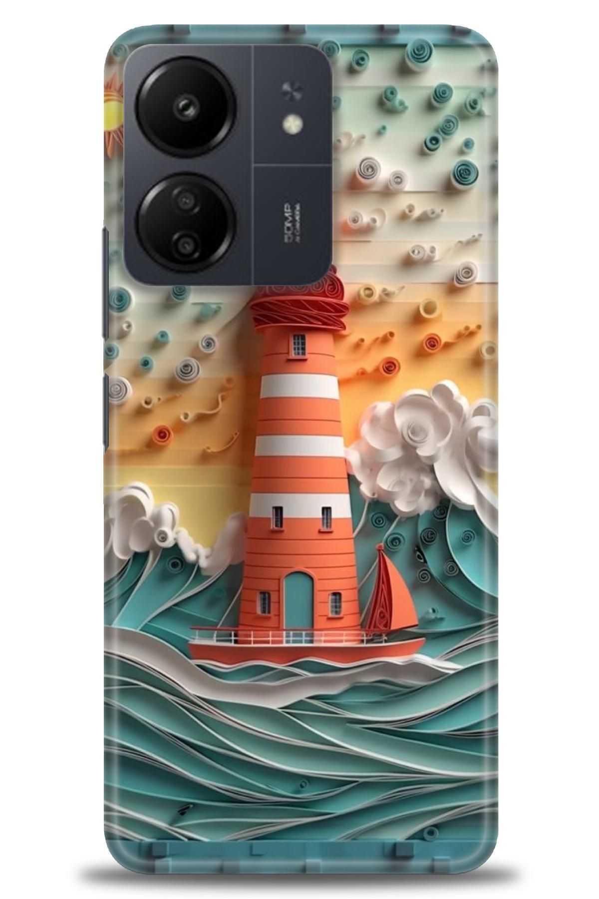 CooperTech Xiaomi Redmi 13C İle Uyumlu HD Baskılı Desenli Silikon Kılıf - 881