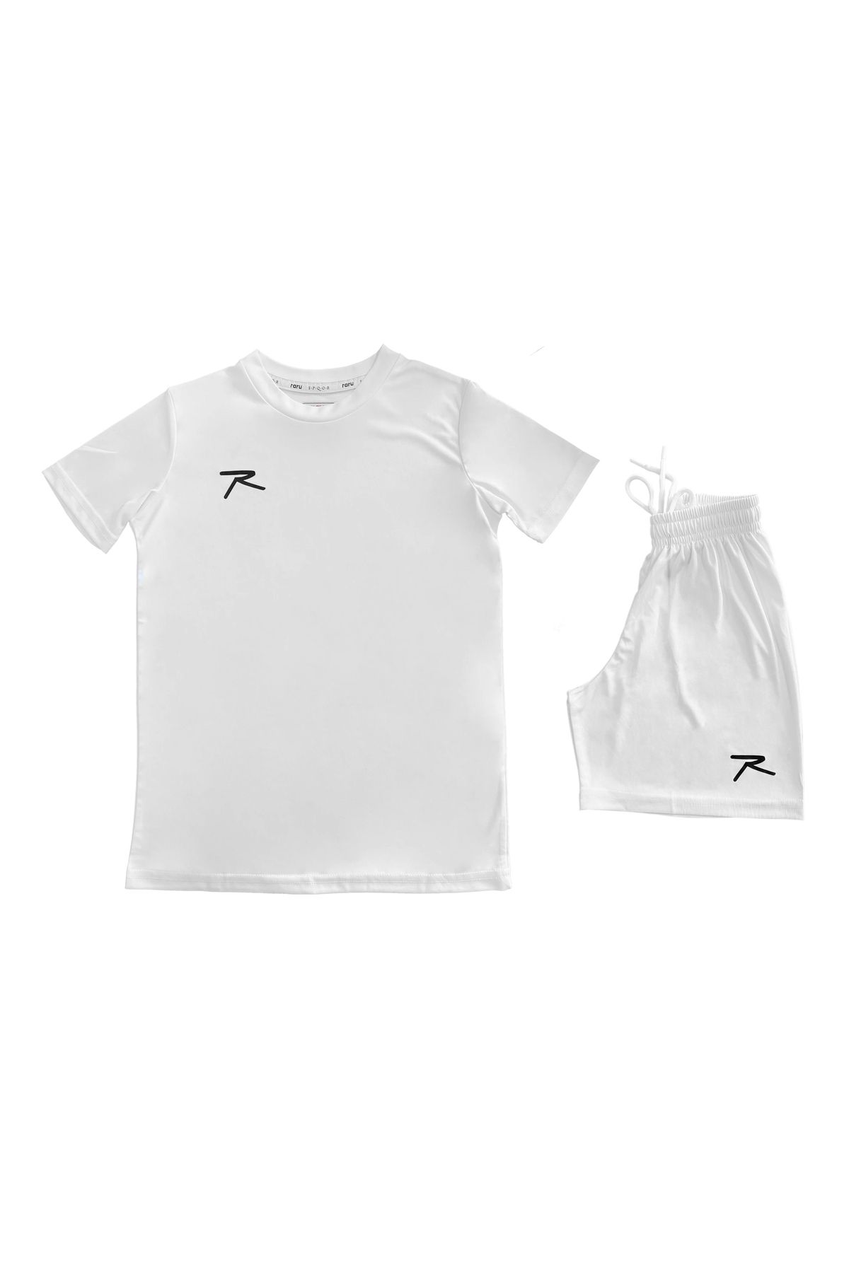 raru Çocuk T-Shirt Şort Takım PAULUS BEYAZ