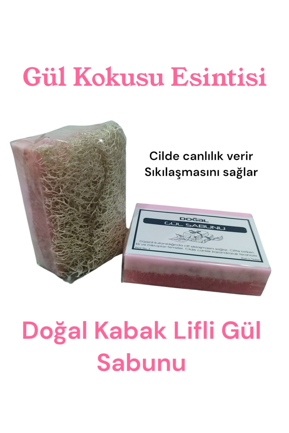 dnils Doğal Kabak Lifli Gül Sabunu