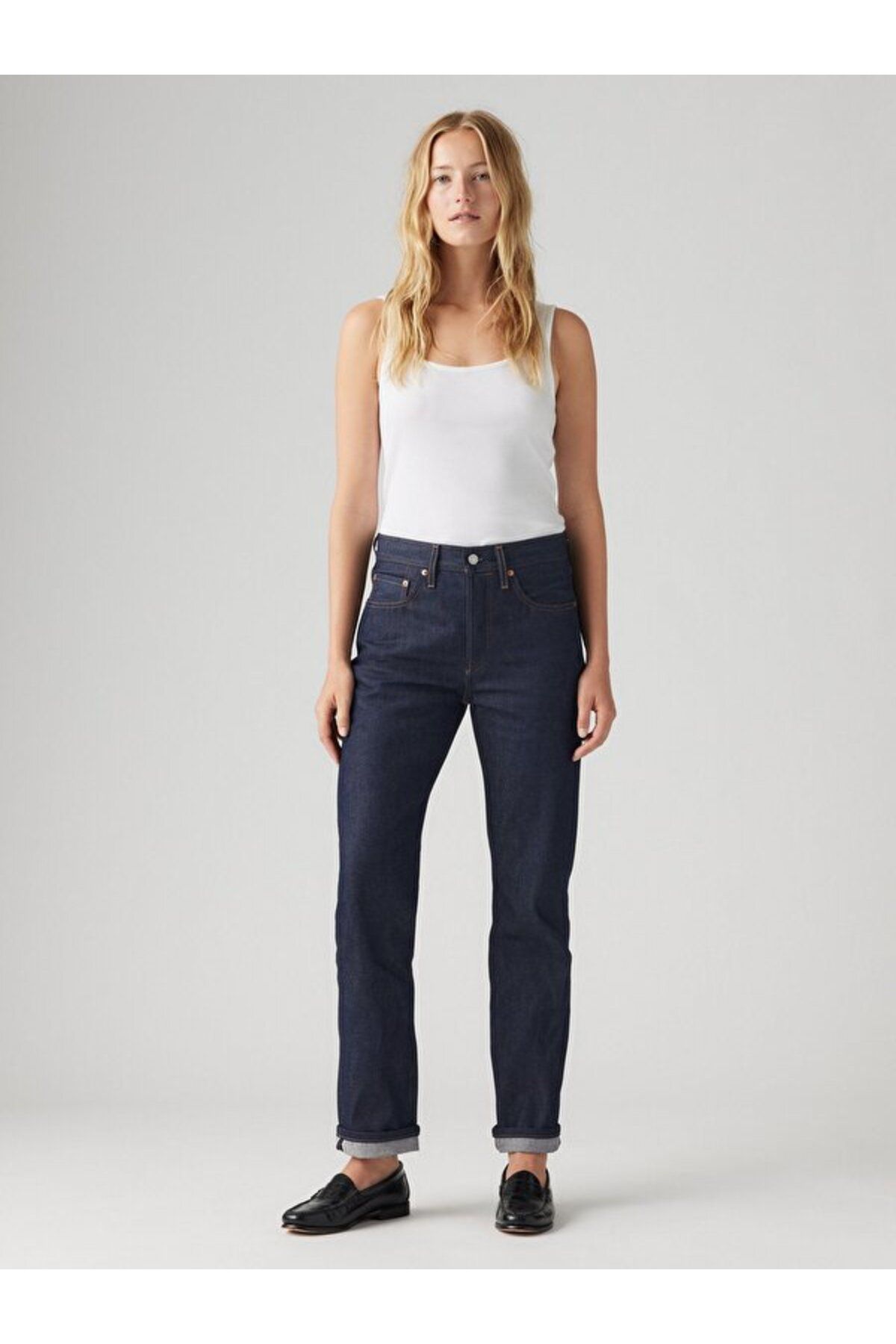 Levi's 501® Original Selvedge Kadın Jean Pantolon - Lined Up Selvedge
