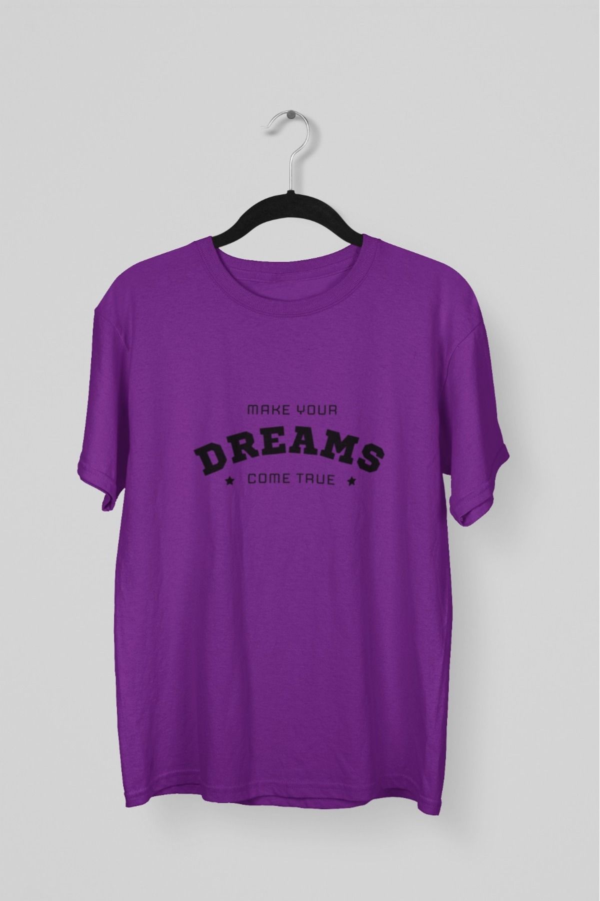 Butik ERKEK/KADIN -DREAMS- TRANSFER BASKILI YUVARLAK YAKA KISA KOL TİŞÖRT
