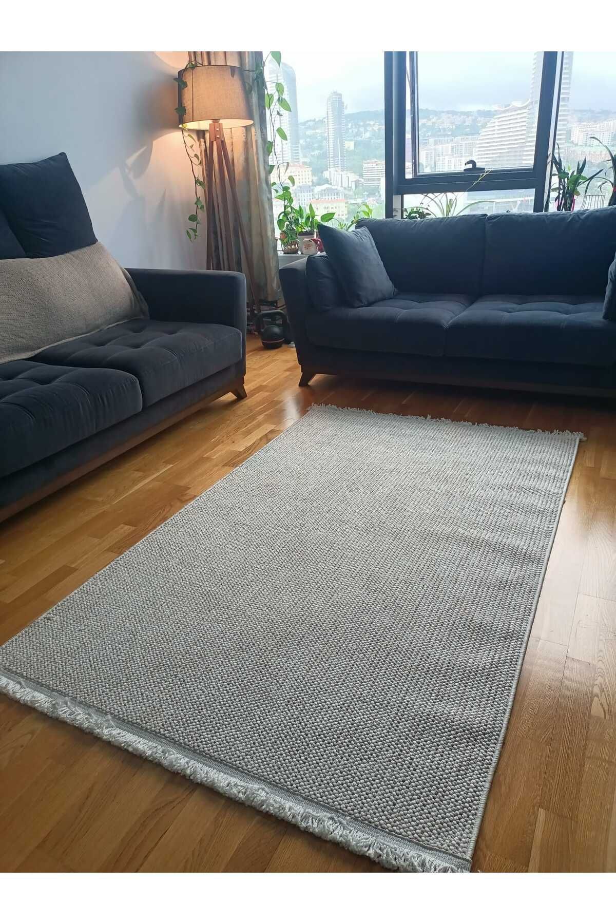 WAHSHE Azura Halı Makinede Yıkanabilir Parlak Kadife Salon Koridor Mutfak Halısı