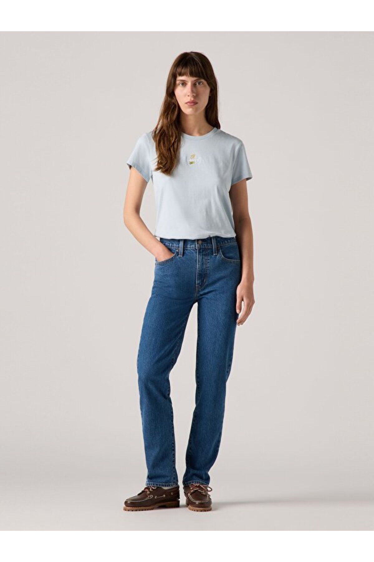 Levi's 724™ High Rise Straight Kadın Jean Pantolon - Mosey Mid Stone