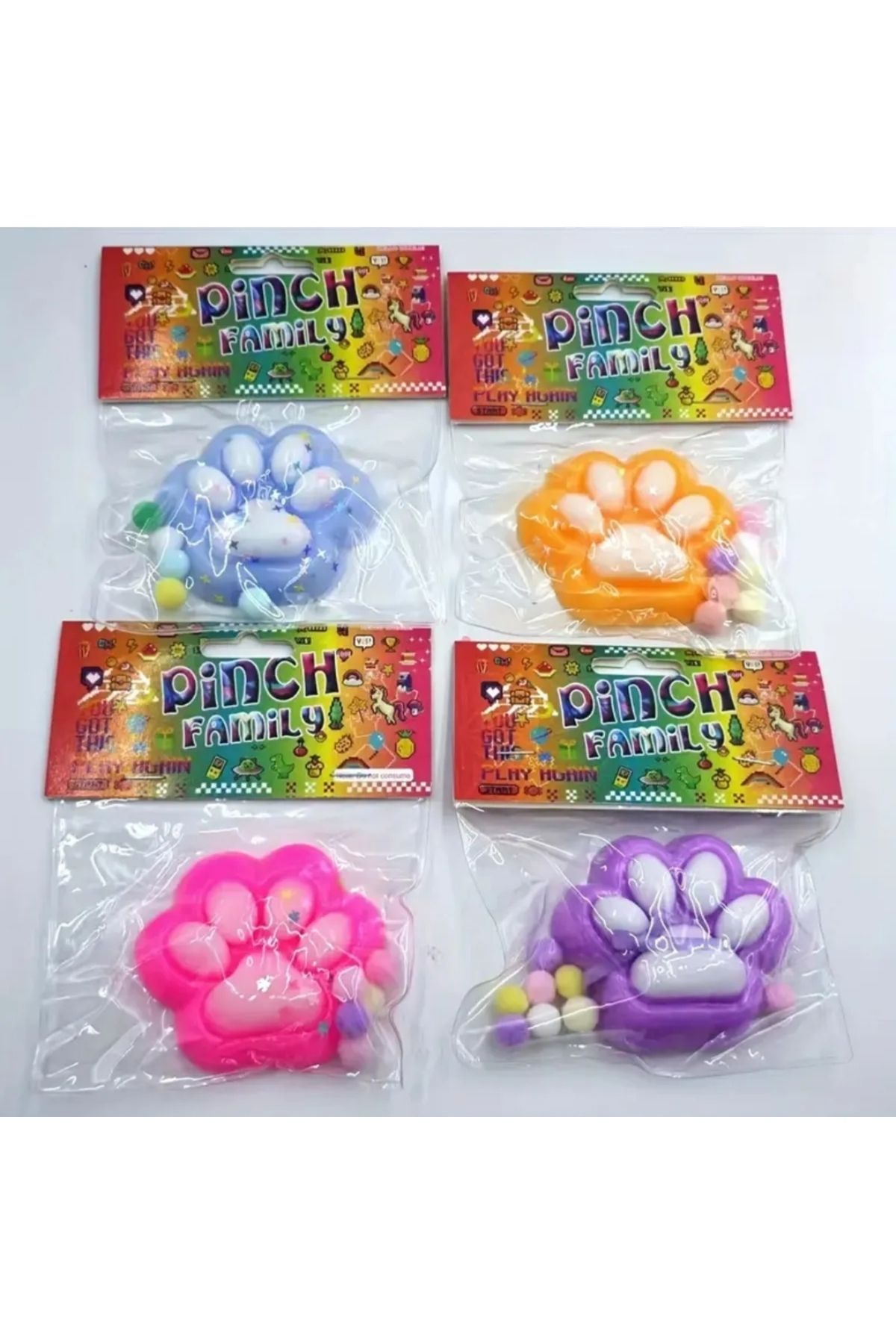 TOYSTAR Kedi Patili Sukuşi ,Squishy Stres Oyuncak 1 Adet 7x7