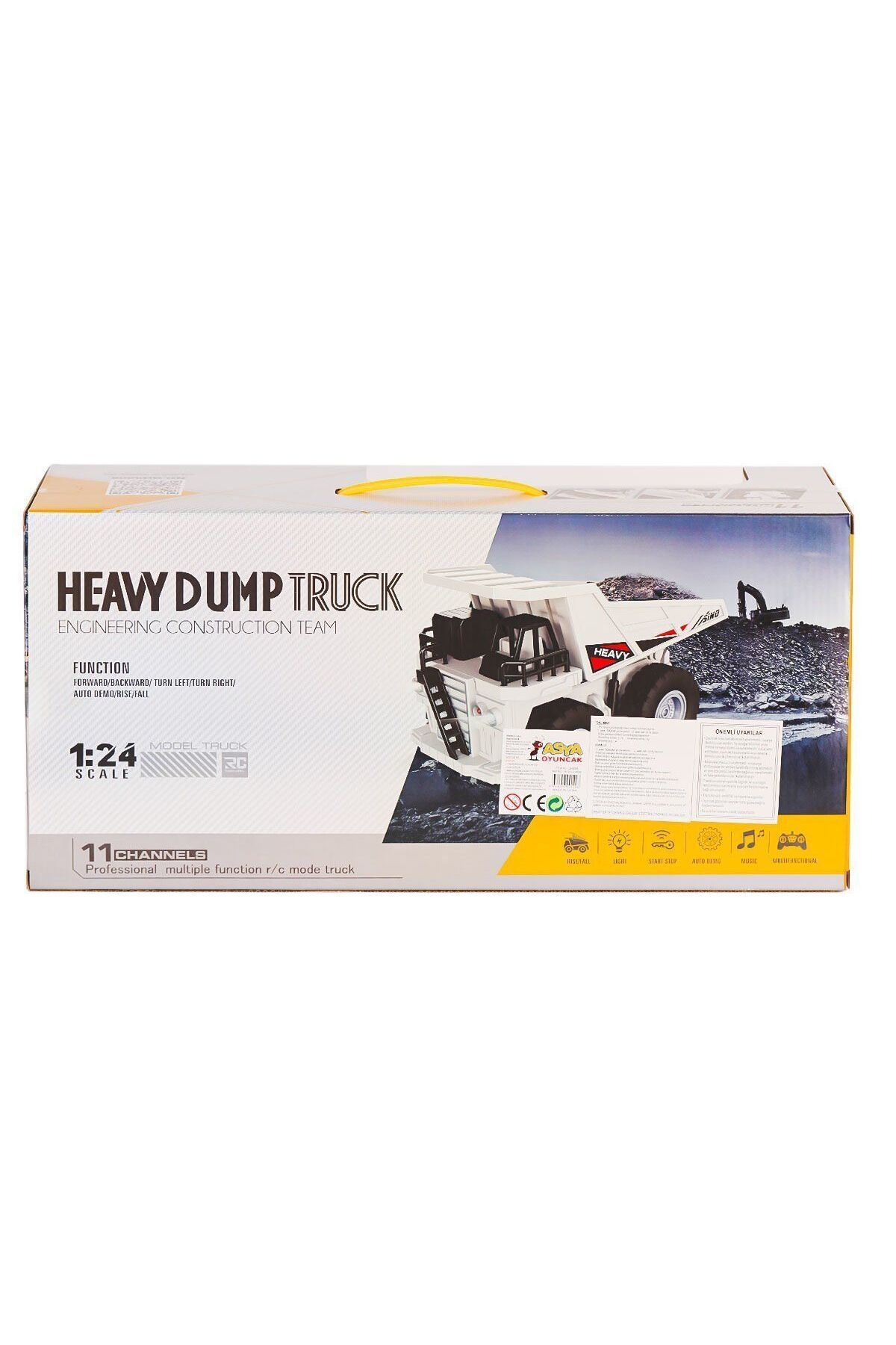 Aymir Ticaret A8196-QH9008 Kumandalı Ağır Döküm Kamyon 1:24 -Asya Oyuncak