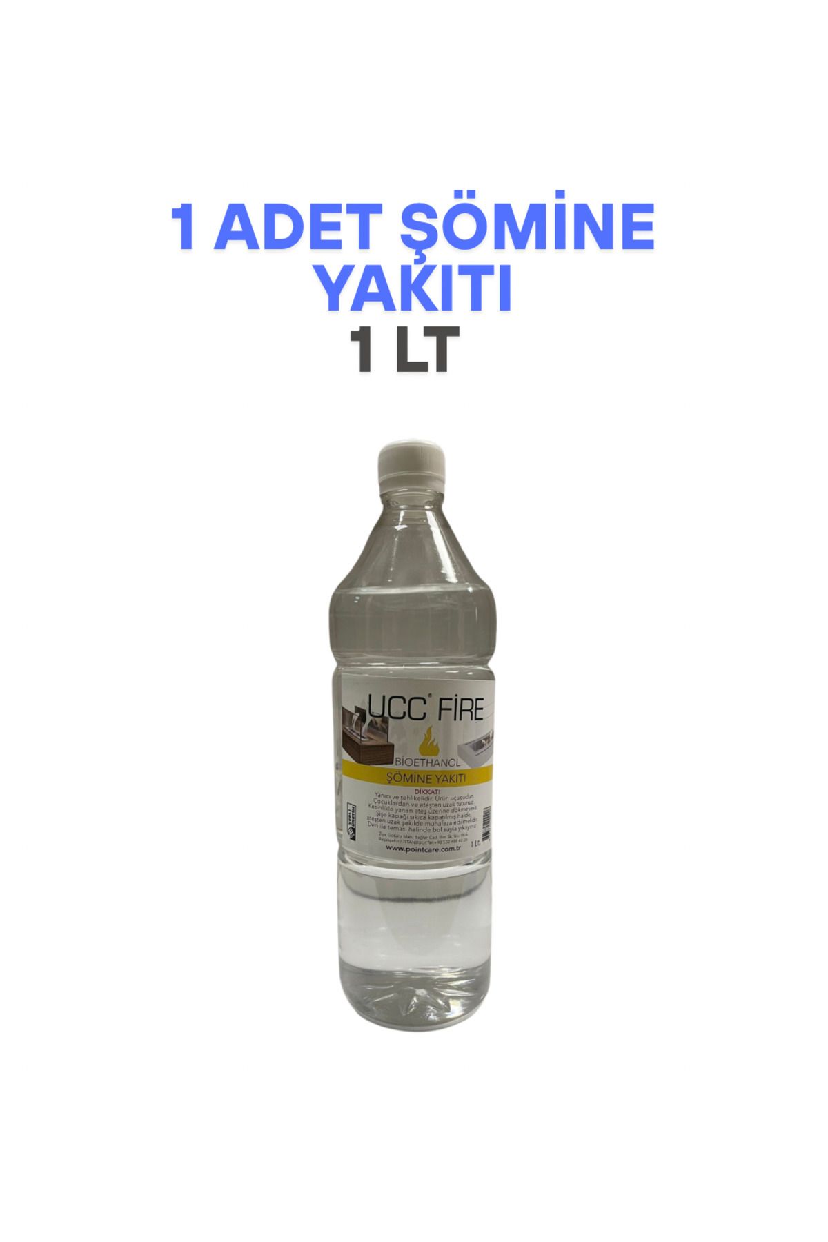AYMAGNET POINT CARE BİOETHANOL Şömine Yakıtı Kokusuz ve Dumansız 1 Lt