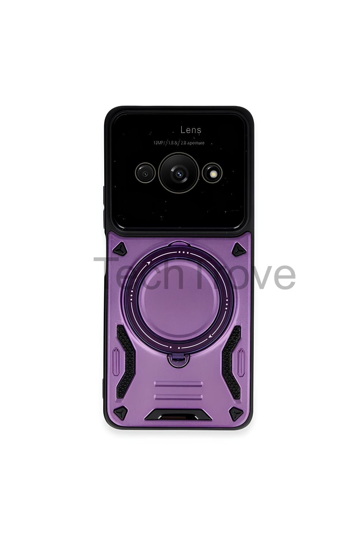 TechTrove Xiaomi Poco C61 Kılıf Kamera Korumalı Stand Özellikli Maksimum Darbe Korumalı Kapak