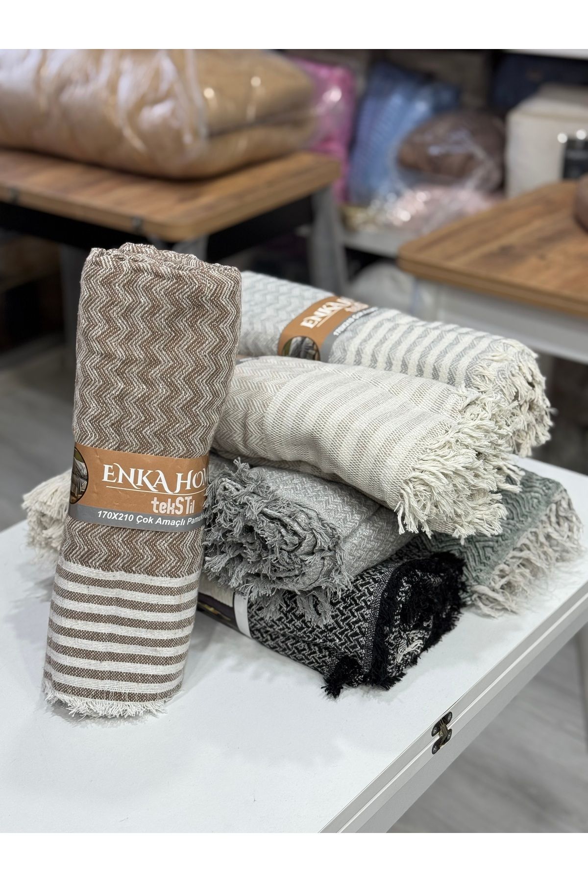 ENKA HOME ENKAHOME %100 PAMUKLU KOLTUK ÖRTÜSÜ 170X210 EBATINDA