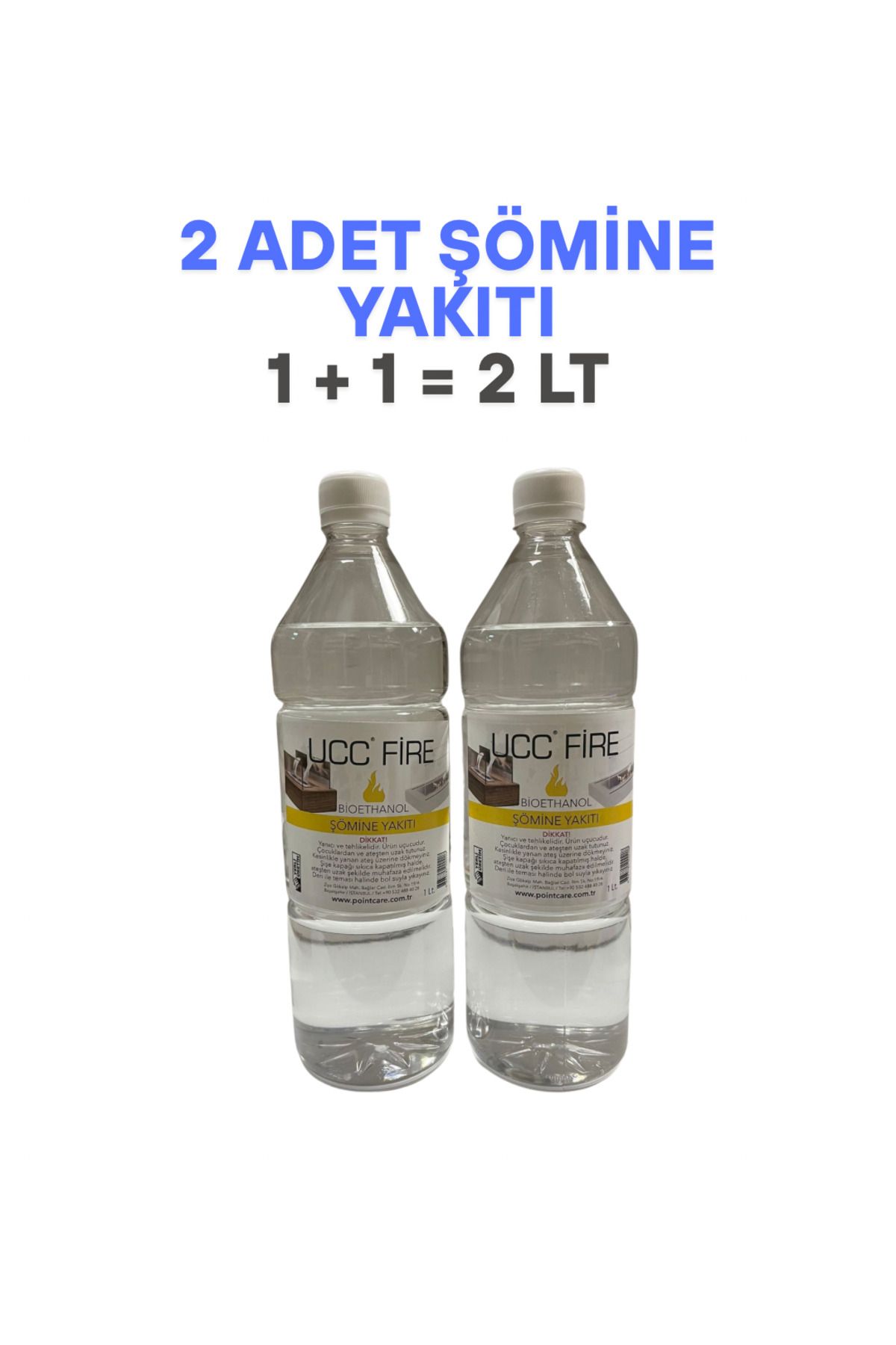 AYMAGNET POINT CARE BİOETHANOL Şömine Yakıtı Kokusuz ve Dumansız 2 Lt