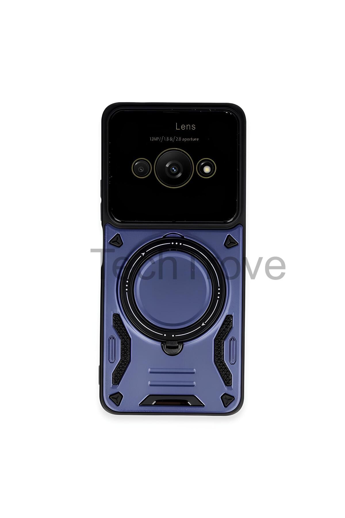 TechTrove Xiaomi Poco C61 Kılıf Kamera Korumalı Stand Özellikli Maksimum Darbe Korumalı Kapak