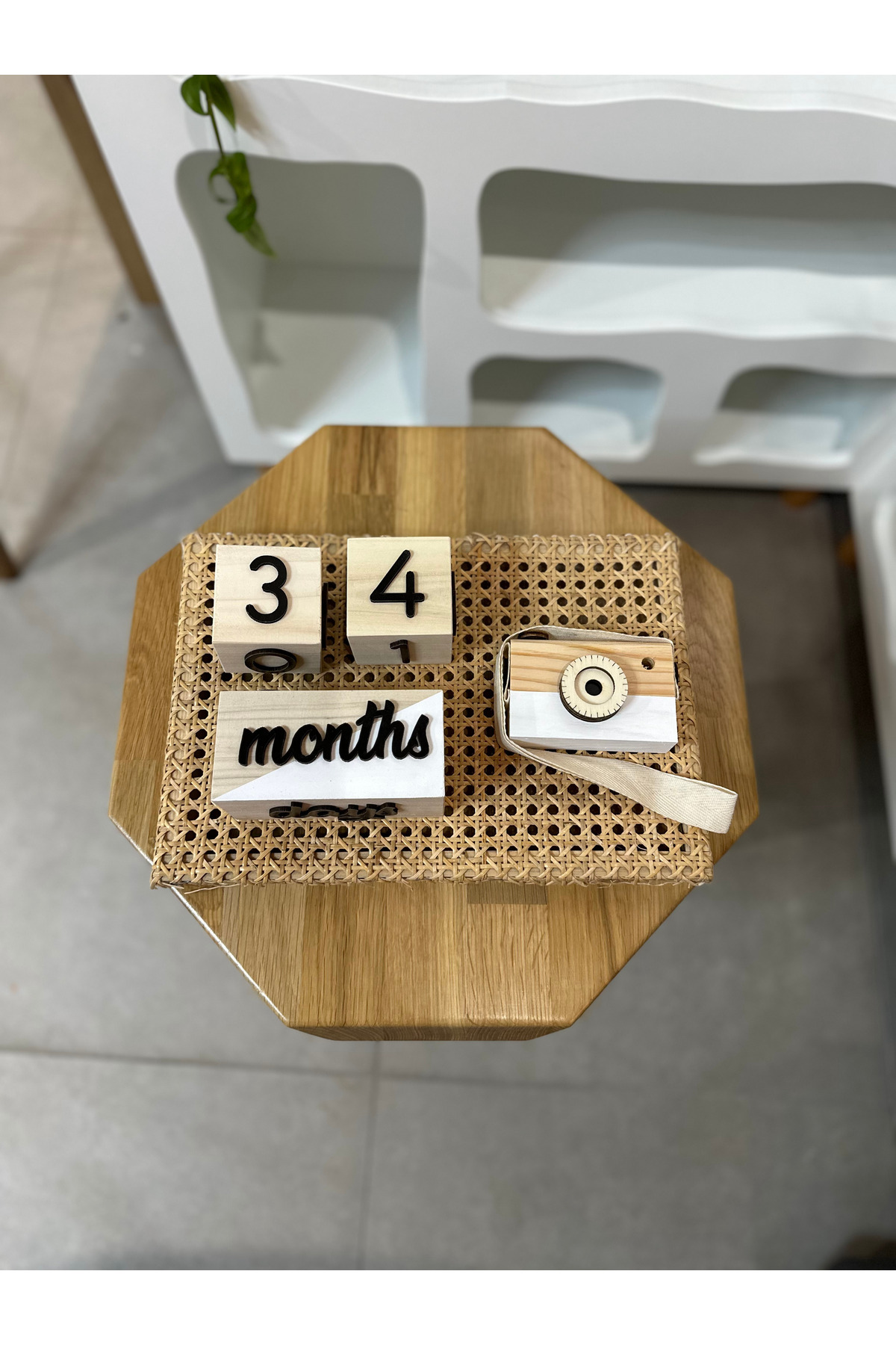 Baykuş Craft Mimarlık İsimli 3 Boyutlu Bebek Ahşap Hatıra Anı Küpü Ahşap Fotoğraf Makinesi Seti/ingilizce fotoğrafı 2 (önizleme)