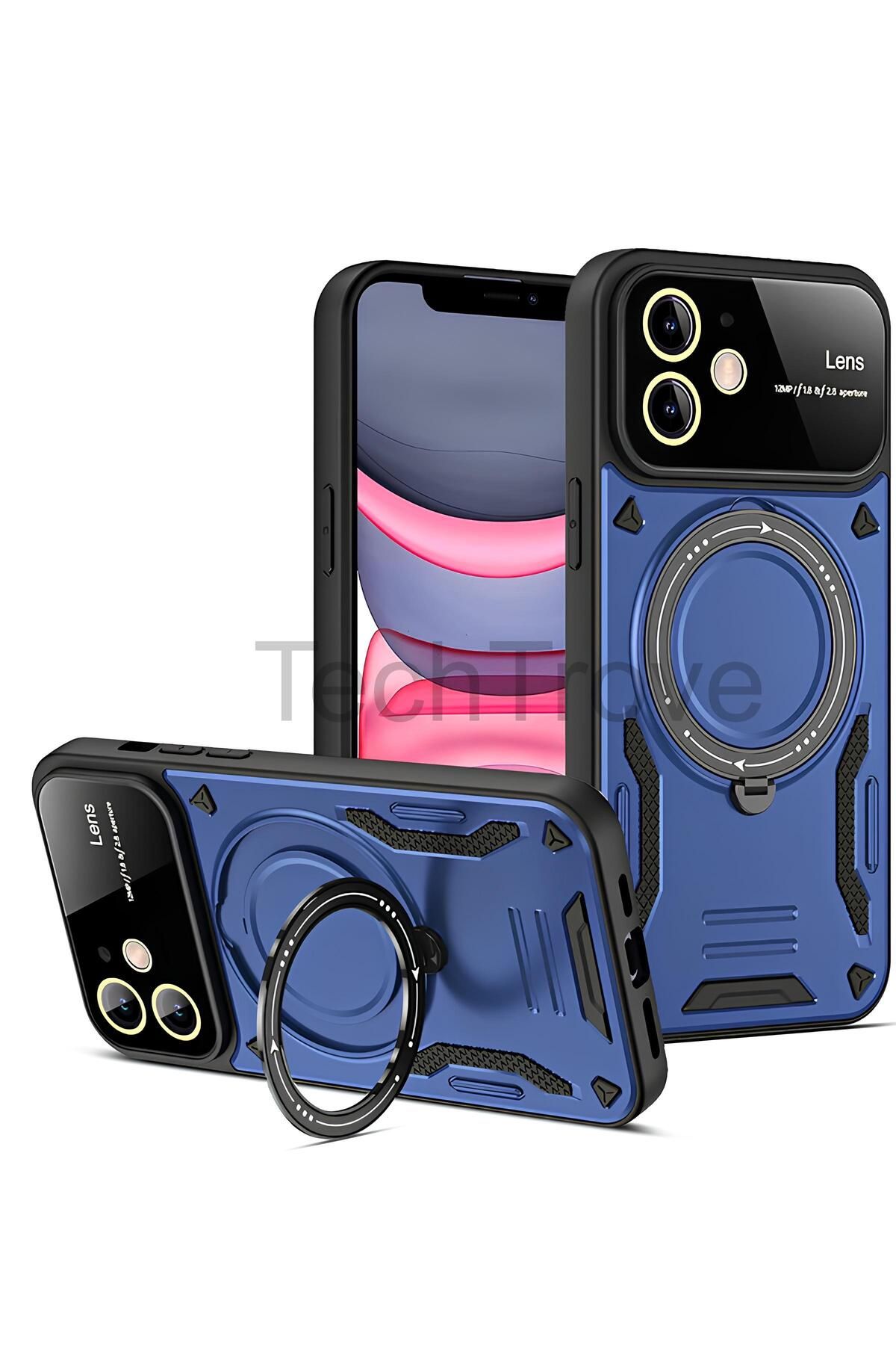TechTrove iPhone 11 Kılıf Kamera Korumalı Stand Özellikli Maksimum Darbe Korumalı Kapak