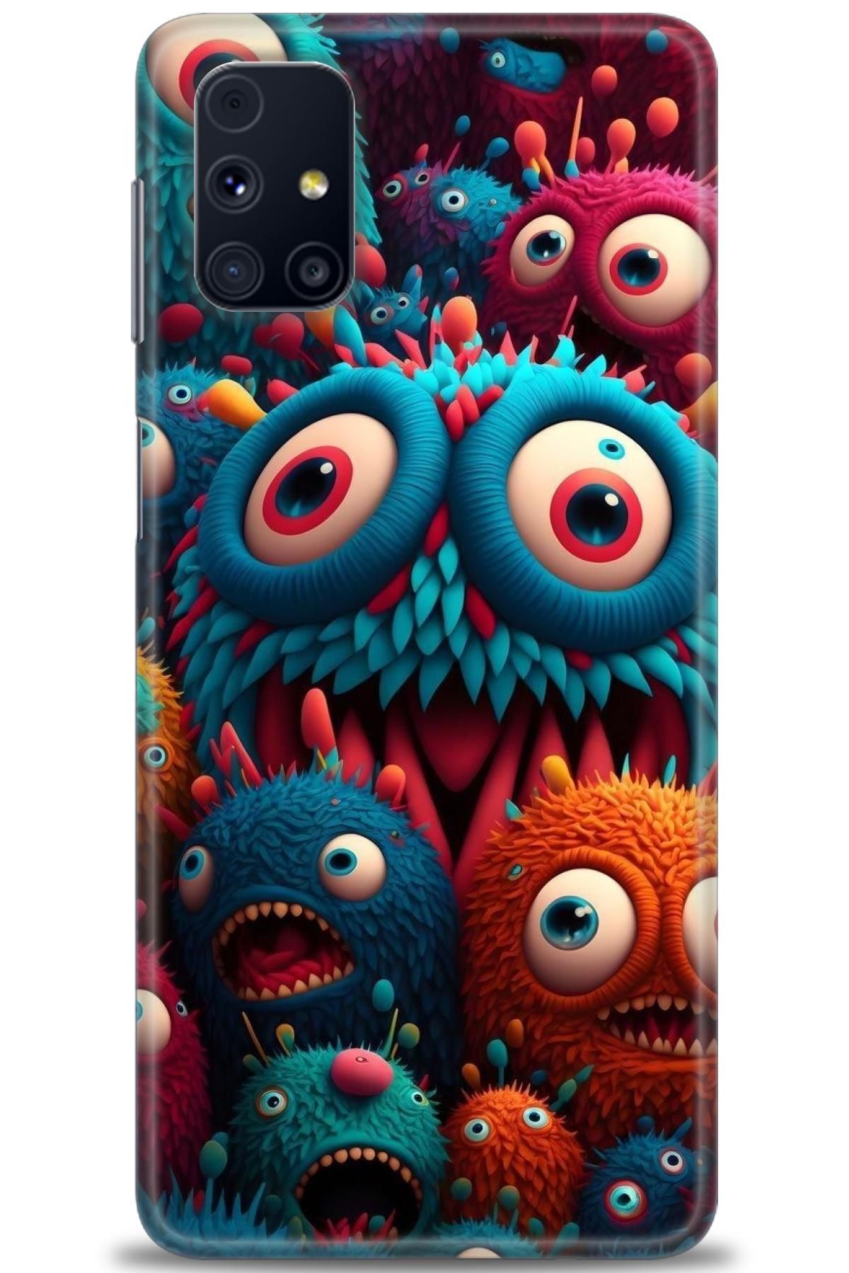 CooperTech Samsung Galaxy M51 İle Uyumlu HD Baskılı Desenli Silikon Kılıf - 90