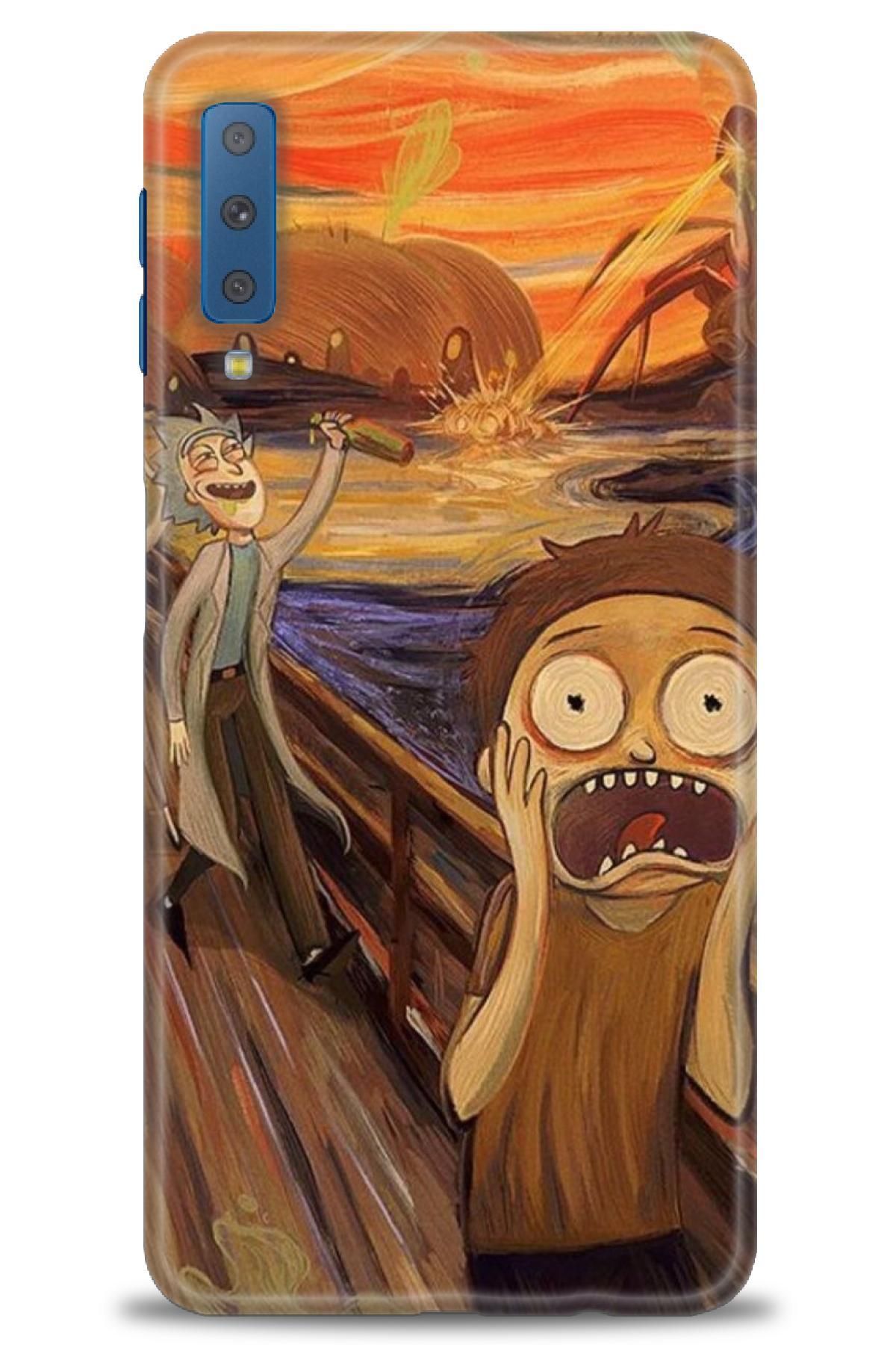 CooperTech Samsung Galaxy A7 2018 İle Uyumlu HD Baskılı Desenli Silikon Kılıf - 648