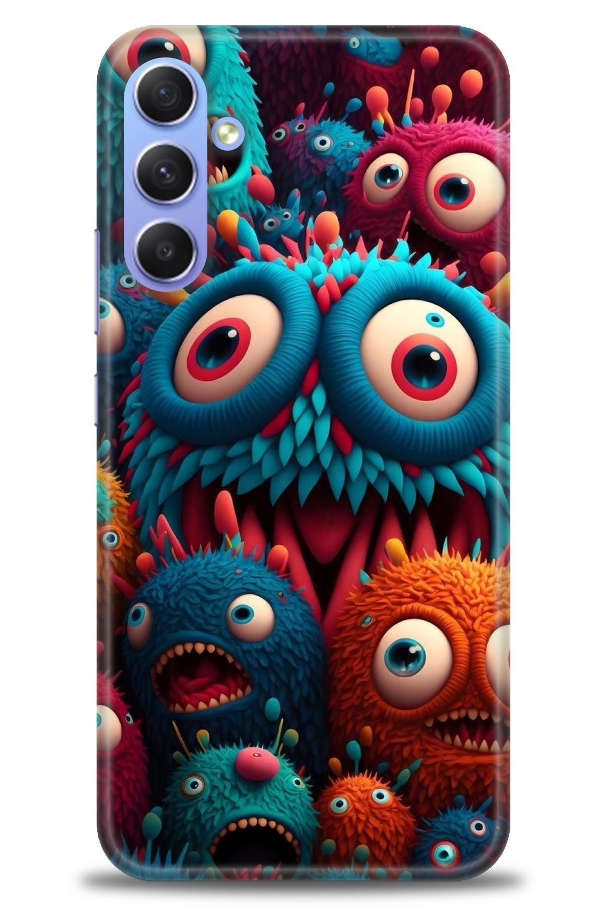 CooperTech Samsung Galaxy A34 İle Uyumlu HD Baskılı Desenli Silikon Kılıf - 90