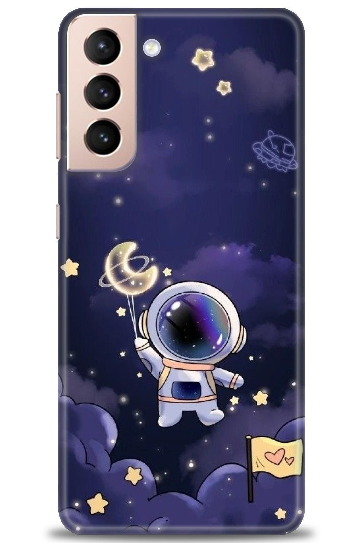CooperTech Samsung Galaxy S21 Plus İle Uyumlu HD Baskılı Desenli Silikon Kılıf - 378