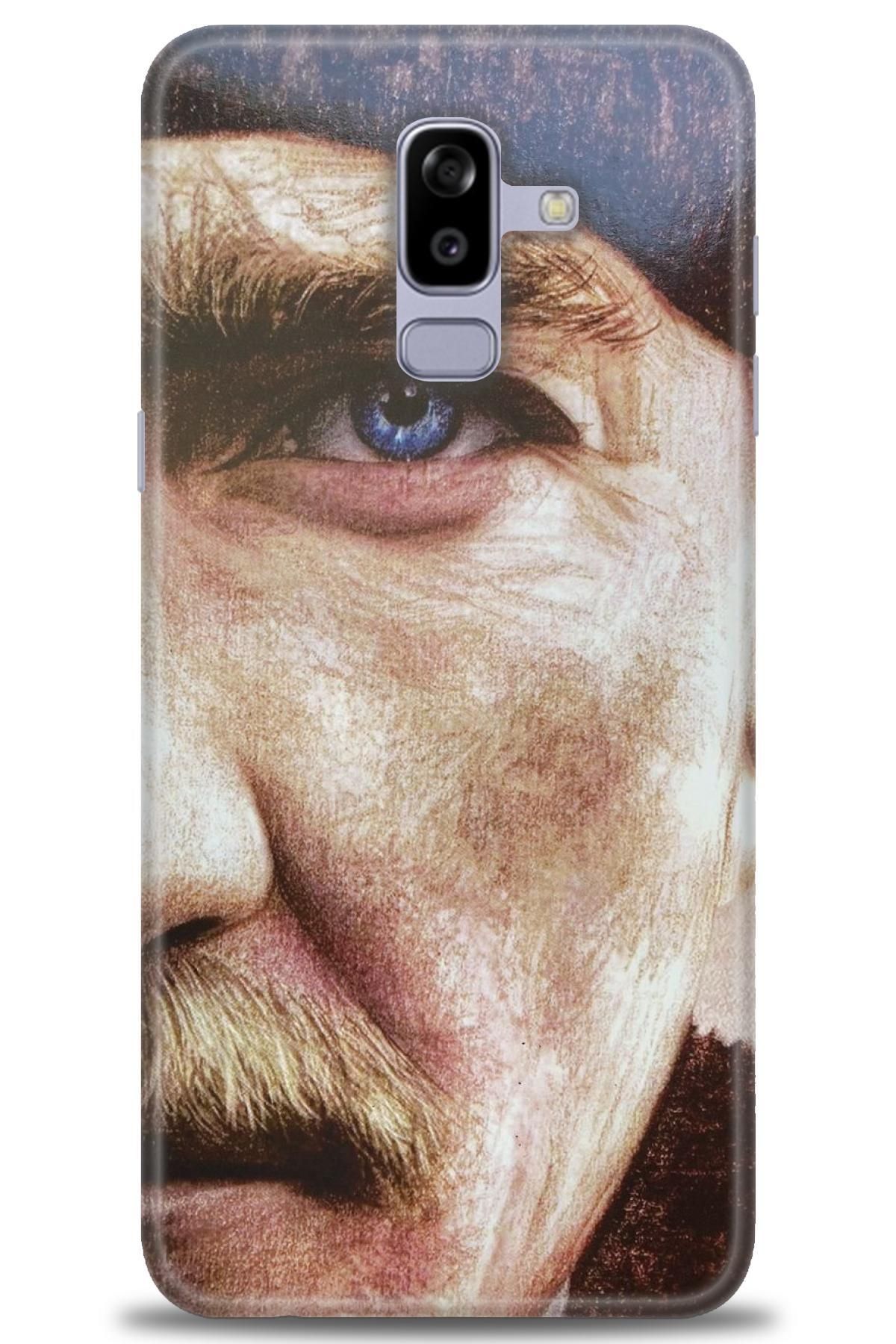 CooperTech Samsung Galaxy A8 Plus 2018 İle Uyumlu HD Baskılı Desenli Silikon Kılıf - 1034