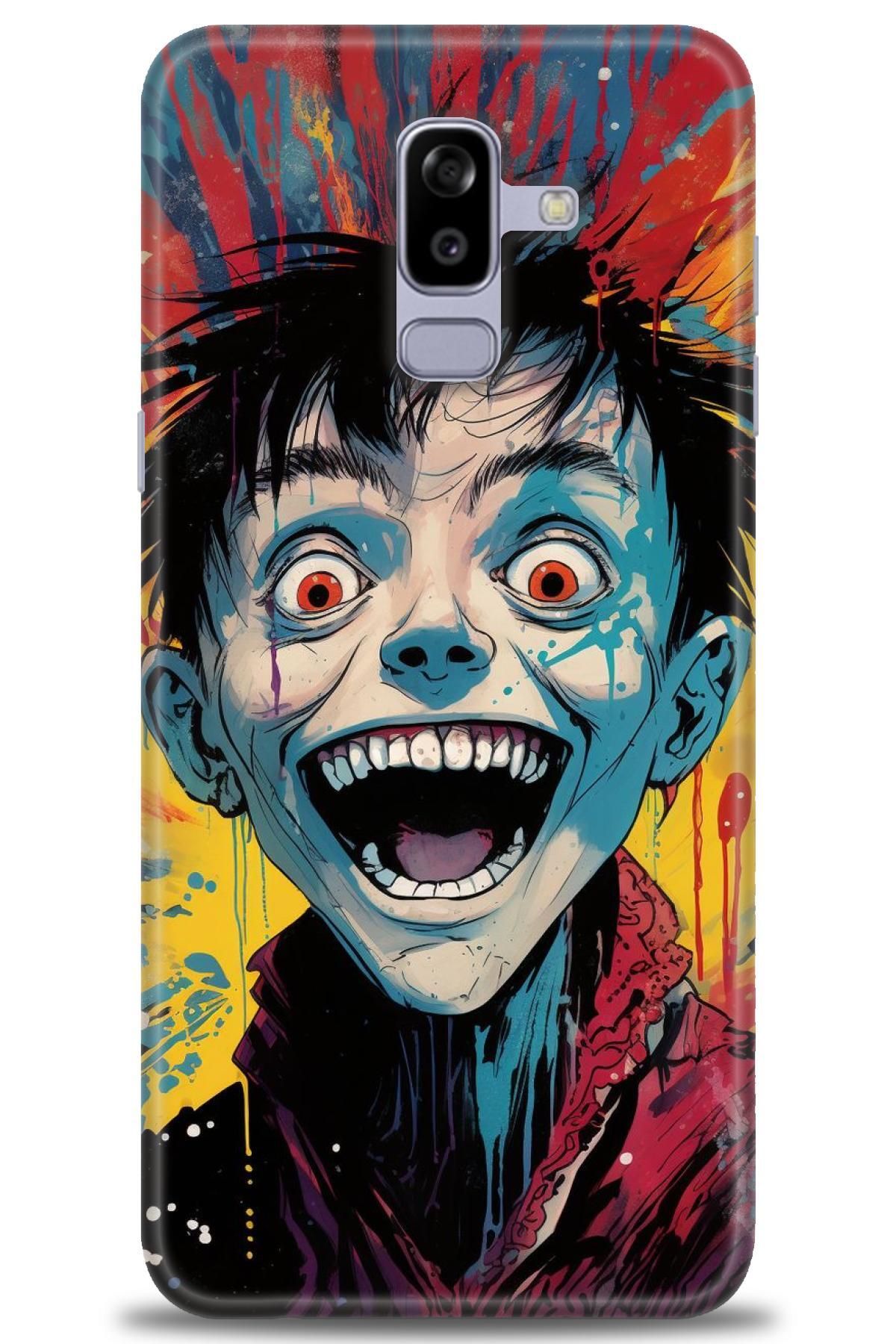 CooperTech Samsung Galaxy A6 Plus 2018 İle Uyumlu HD Baskılı Desenli Silikon Kılıf - 567