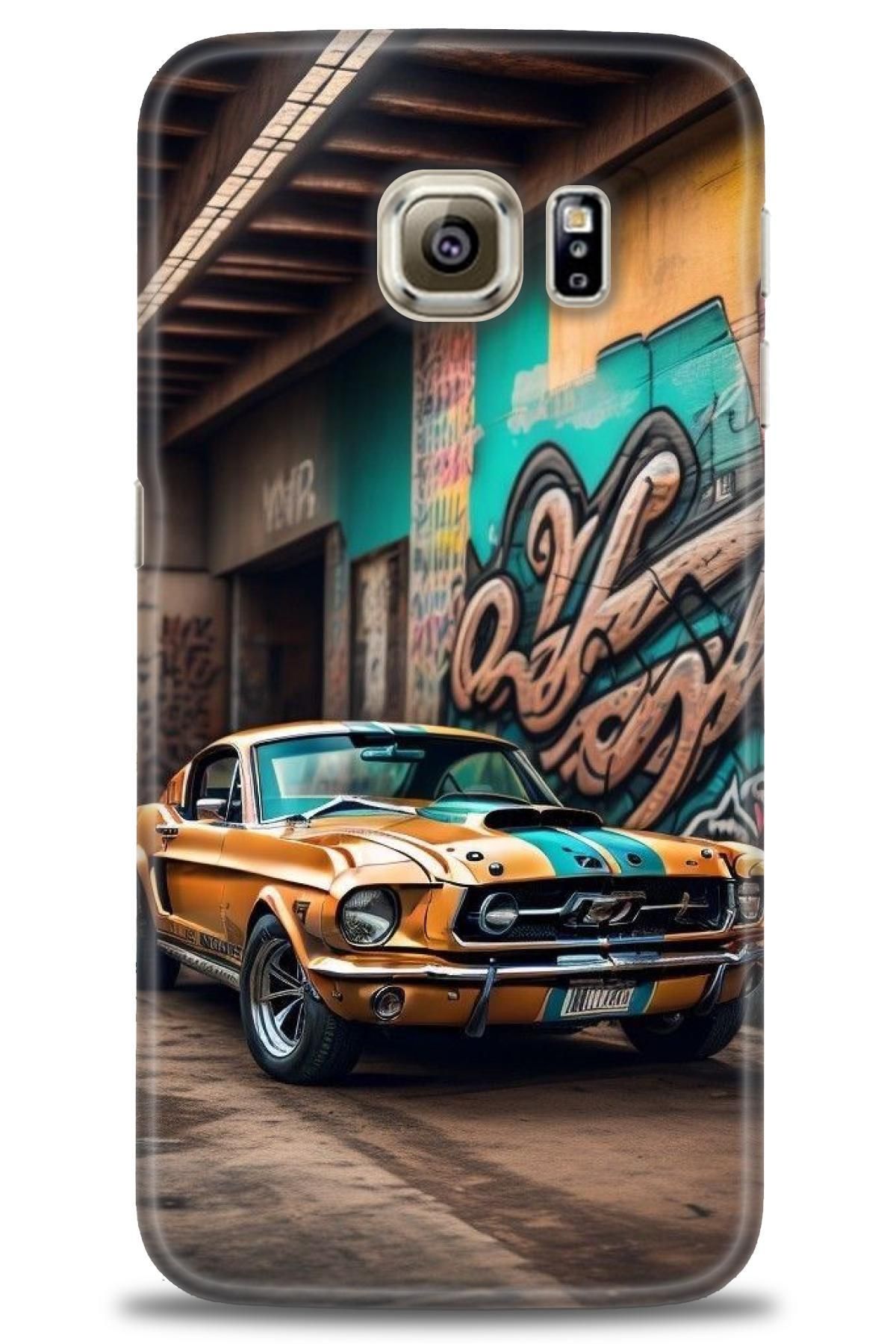 CooperTech Samsung Galaxy S6 Edge İle Uyumlu HD Baskılı Desenli Silikon Kılıf - 990