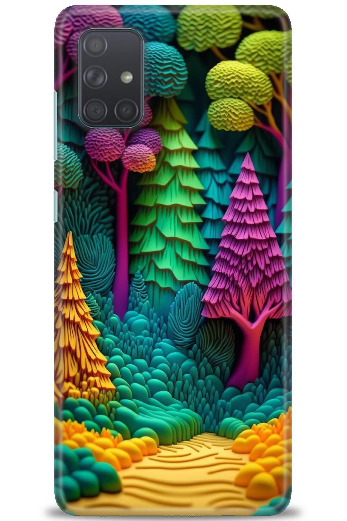 CooperTech Samsung Galaxy A71 İle Uyumlu HD Baskılı Desenli Silikon Kılıf - 846